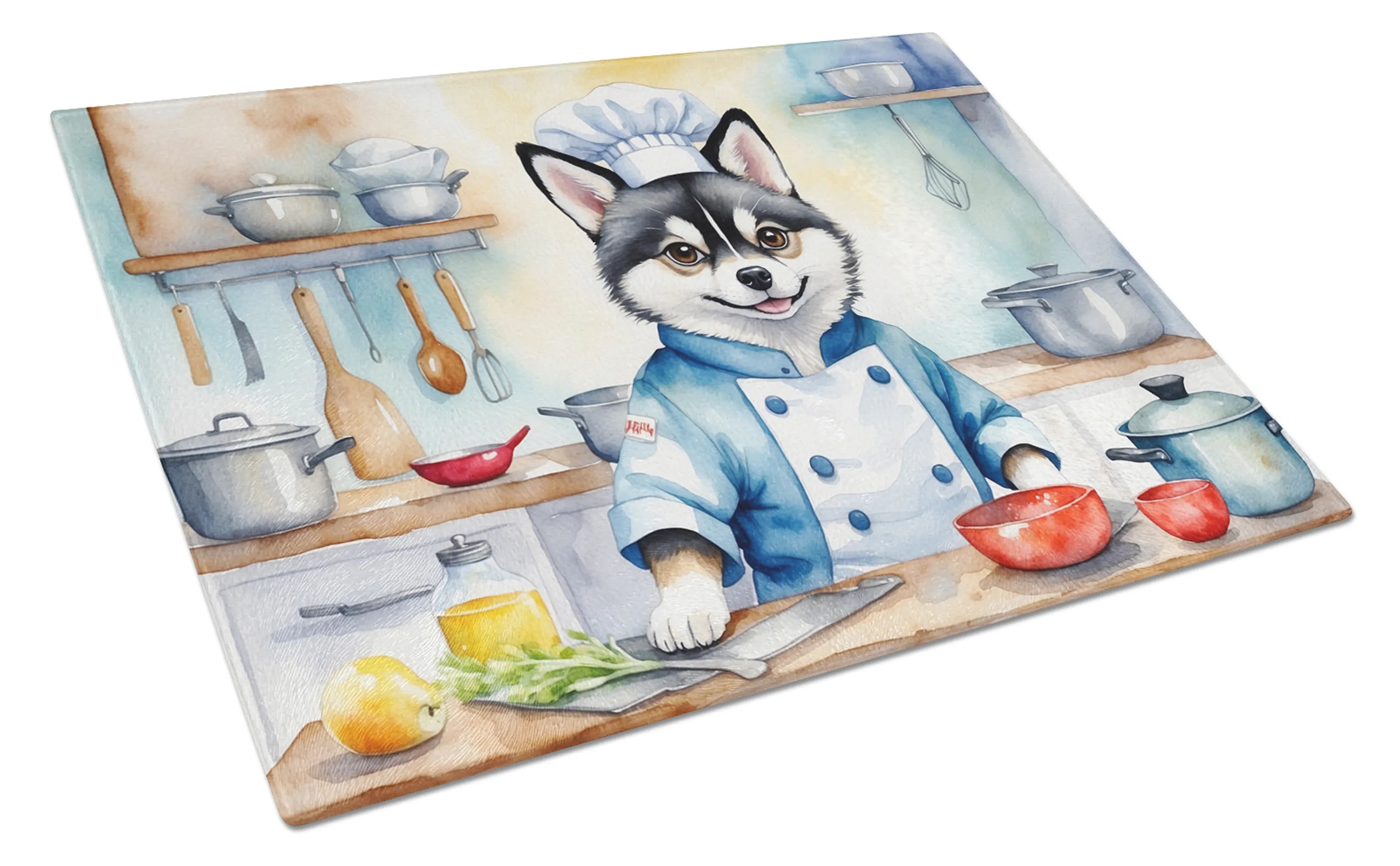 The Dog Chef Glass Cutting Board - Size: LARGE | Pack Of: 1 | Collection name: The dog chef