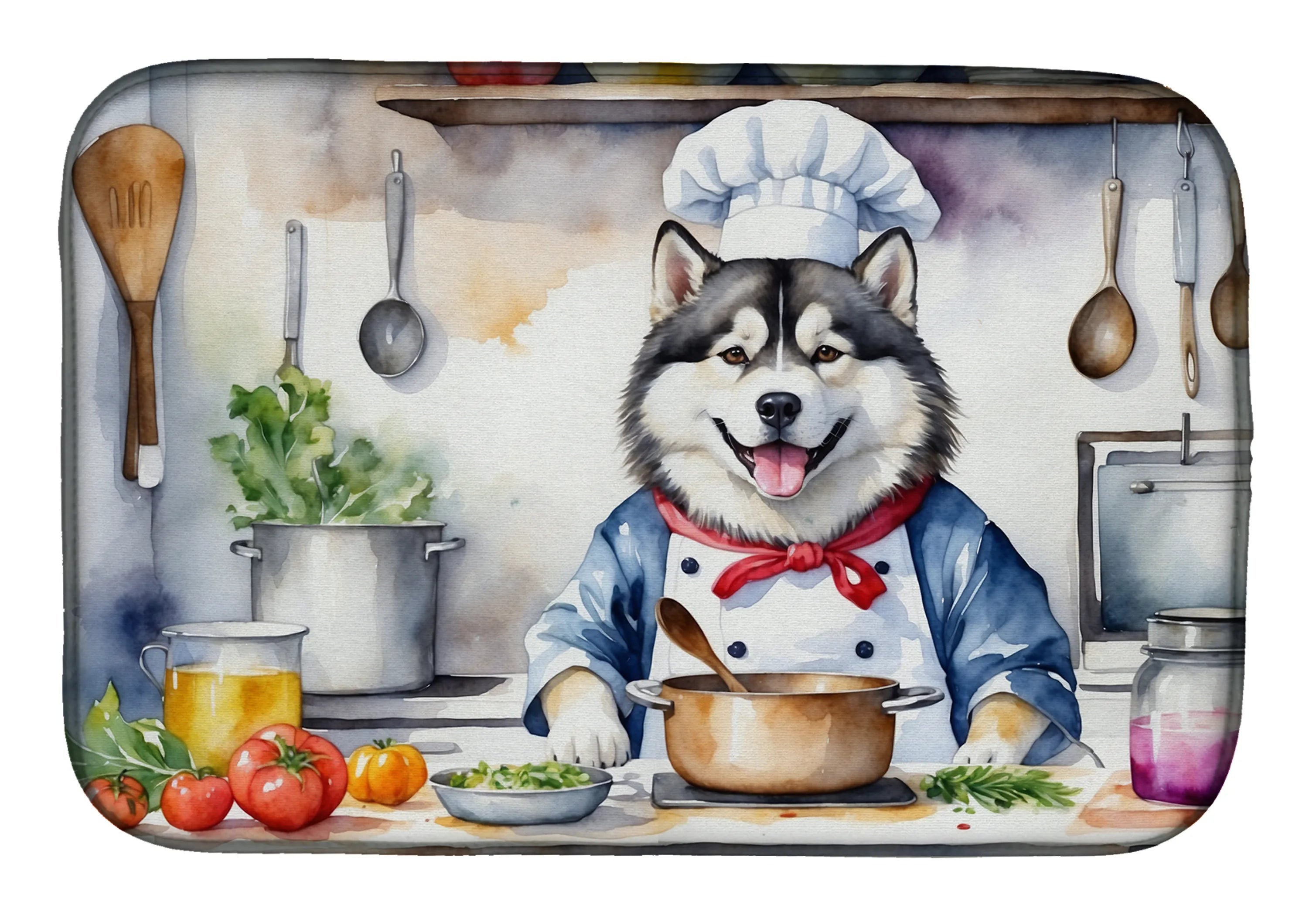 The Dog Chef Dish Drying Mat - Size: 14  X 21" | Pack Of: 1 | Collection name: The dog chef