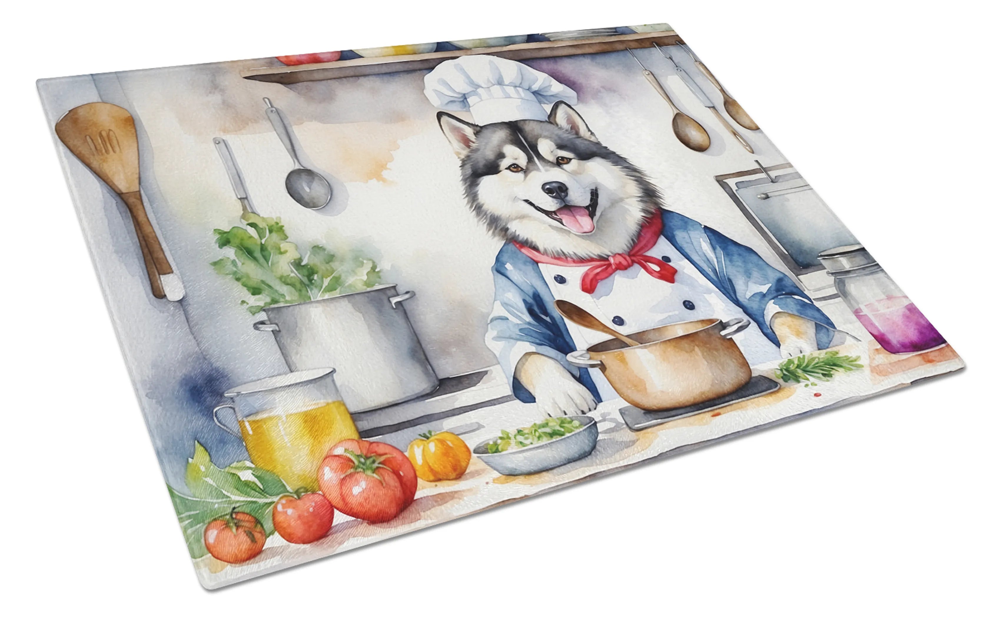 The Dog Chef Glass Cutting Board - Size: LARGE | Pack Of: 1 | Collection name: The dog chef
