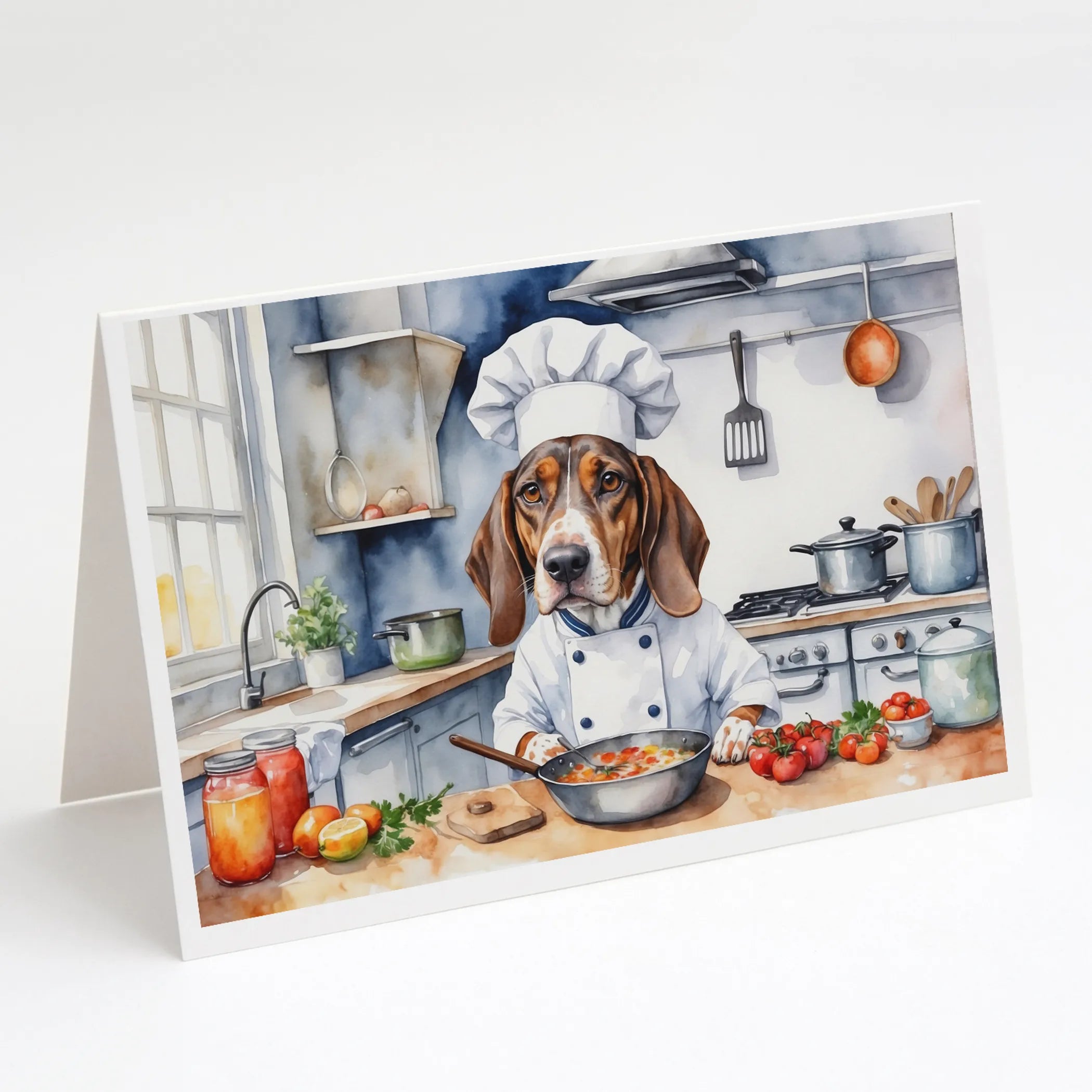 The Dog Chef Greeting Cards  - Size: 5X7 | Pack Of: 8 | Collection name: The dog chef