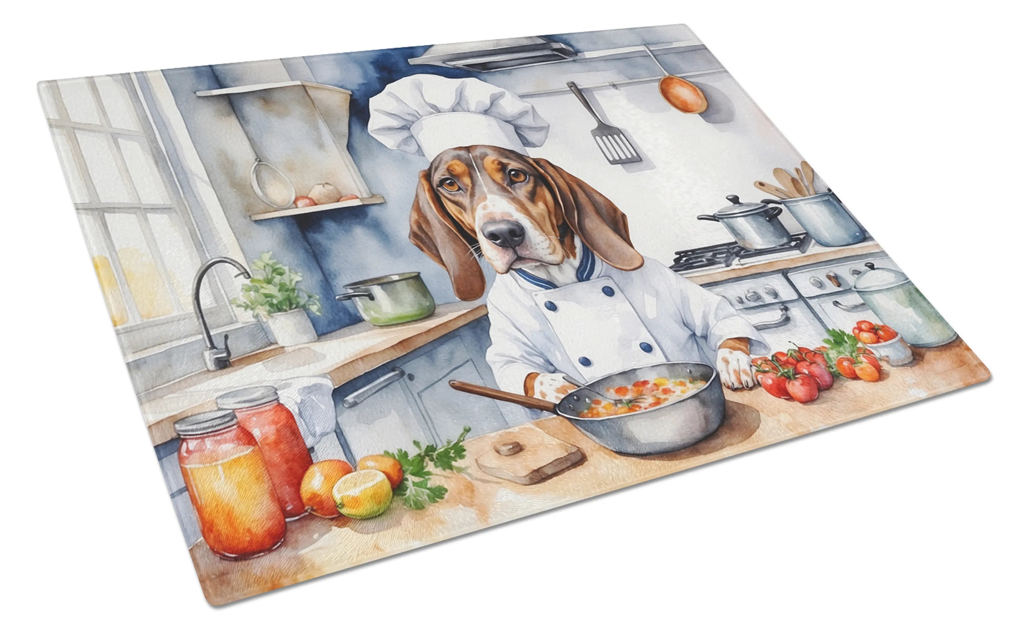 The Dog Chef Glass Cutting Board - Size: LARGE | Pack Of: 1 | Collection name: The dog chef