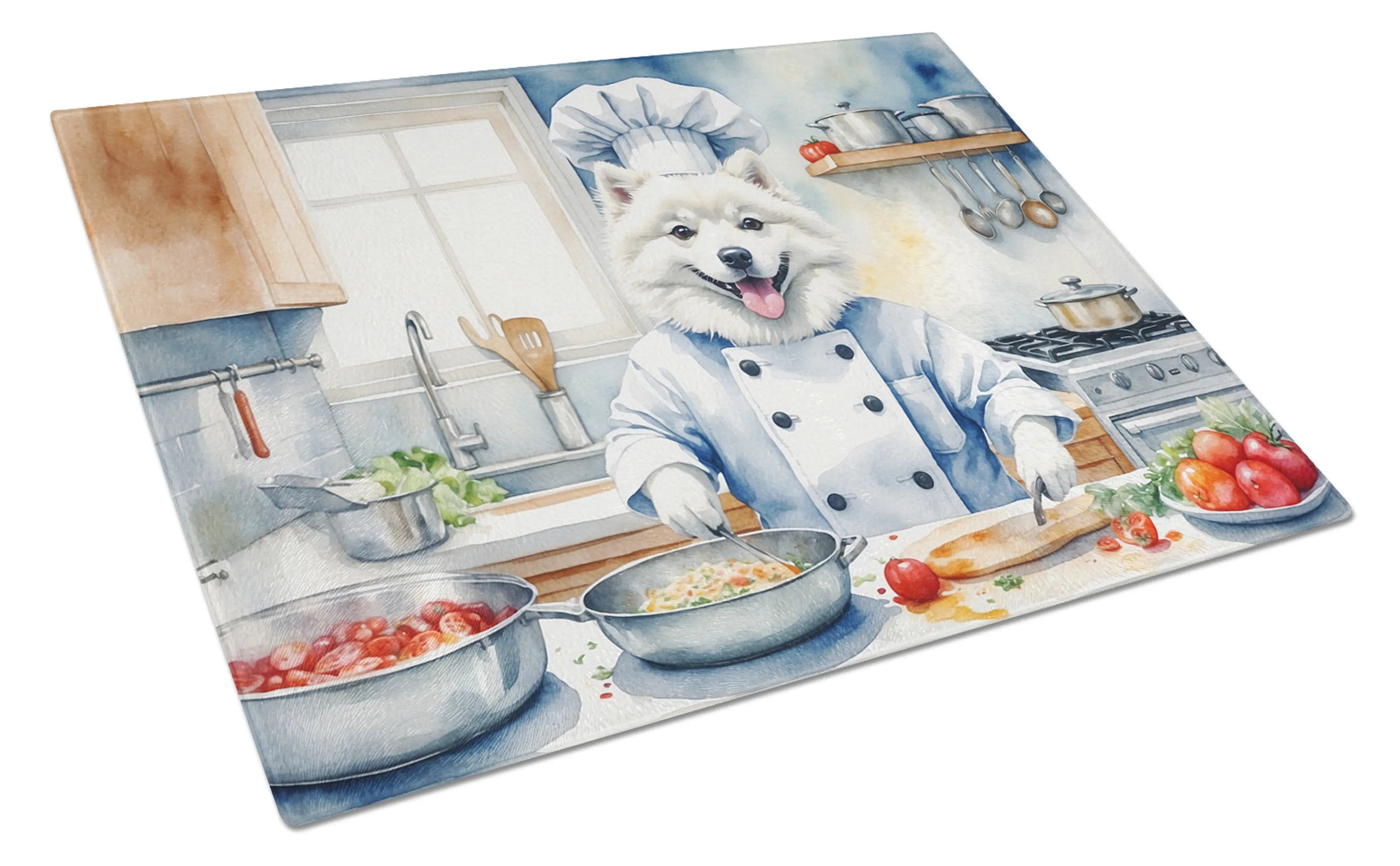 The Dog Chef Glass Cutting Board - Size: LARGE | Pack Of: 1 | Collection name: The dog chef