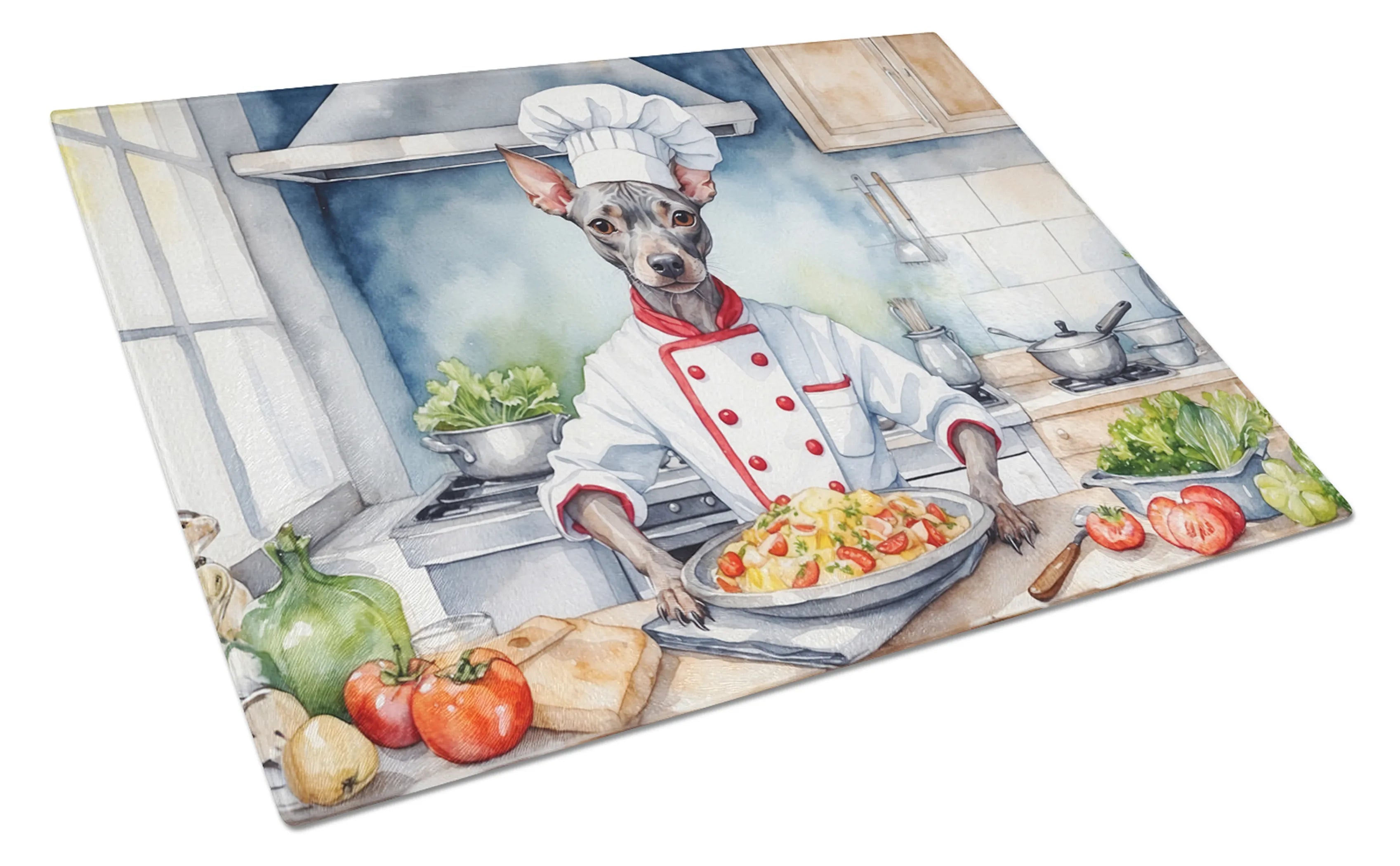 The Dog Chef Glass Cutting Board - Size: LARGE | Pack Of: 1 | Collection name: The dog chef