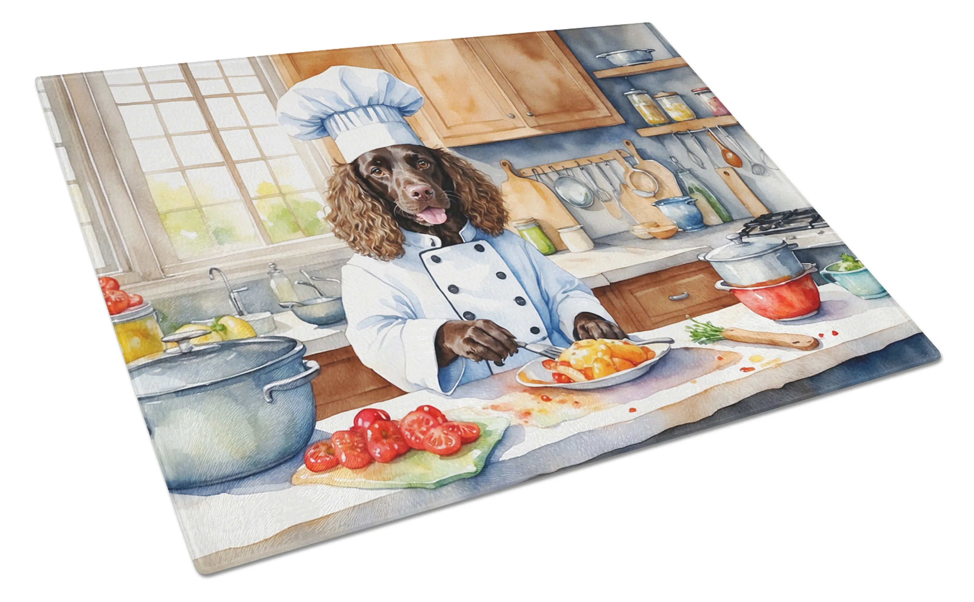 The Dog Chef Glass Cutting Board - Size: LARGE | Pack Of: 1 | Collection name: The dog chef