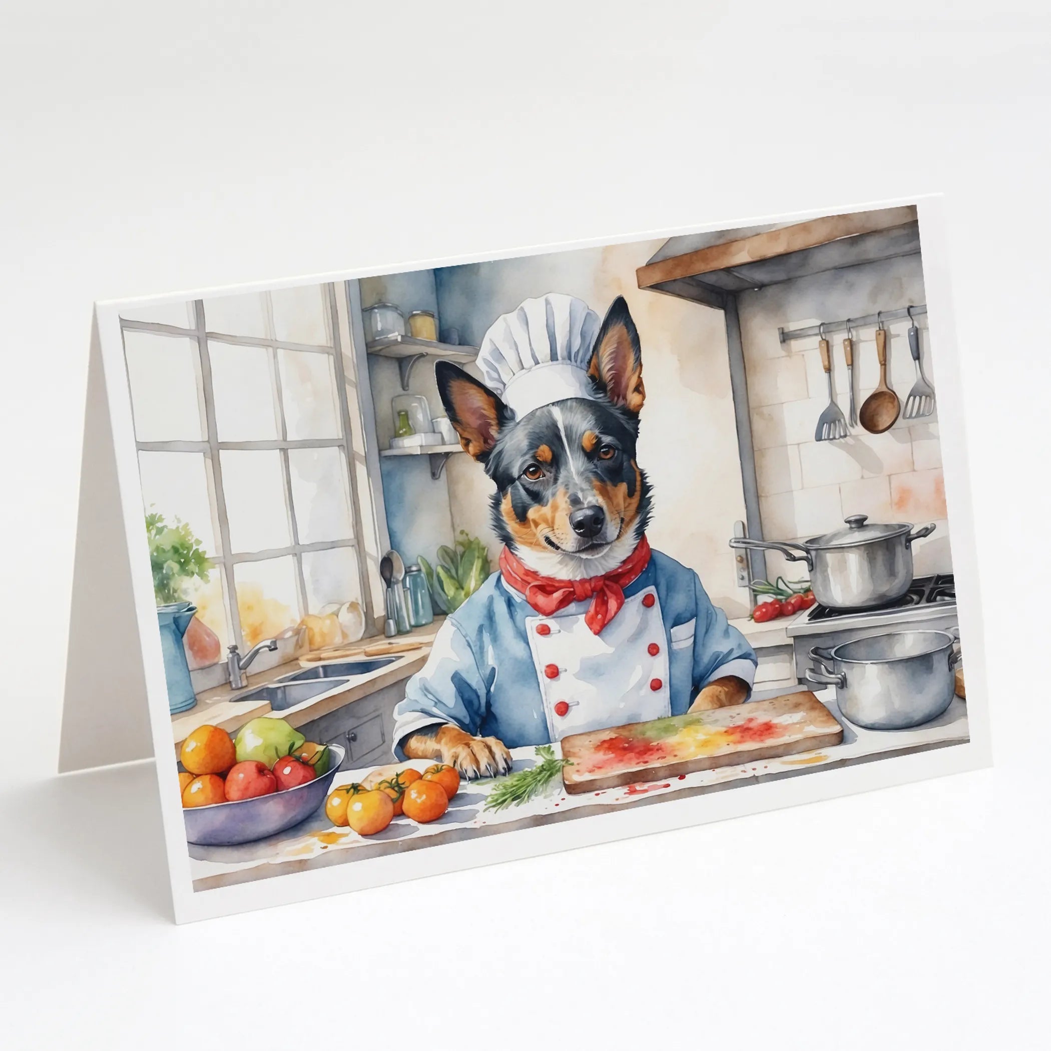 The Dog Chef Greeting Cards  - Size: 5X7 | Pack Of: 8 | Collection name: The dog chef