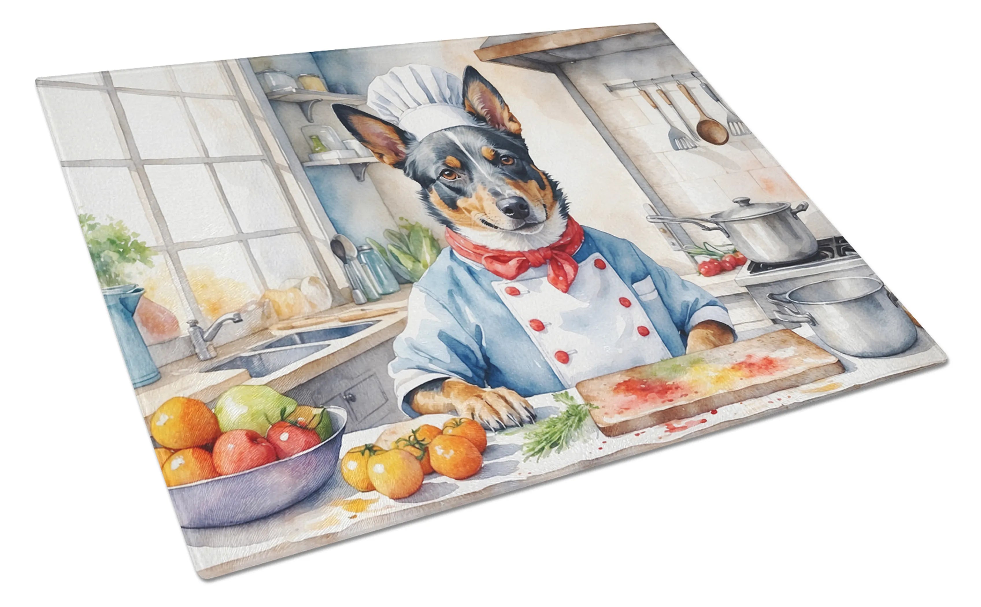 The Dog Chef Glass Cutting Board - Size: LARGE | Pack Of: 1 | Collection name: The dog chef