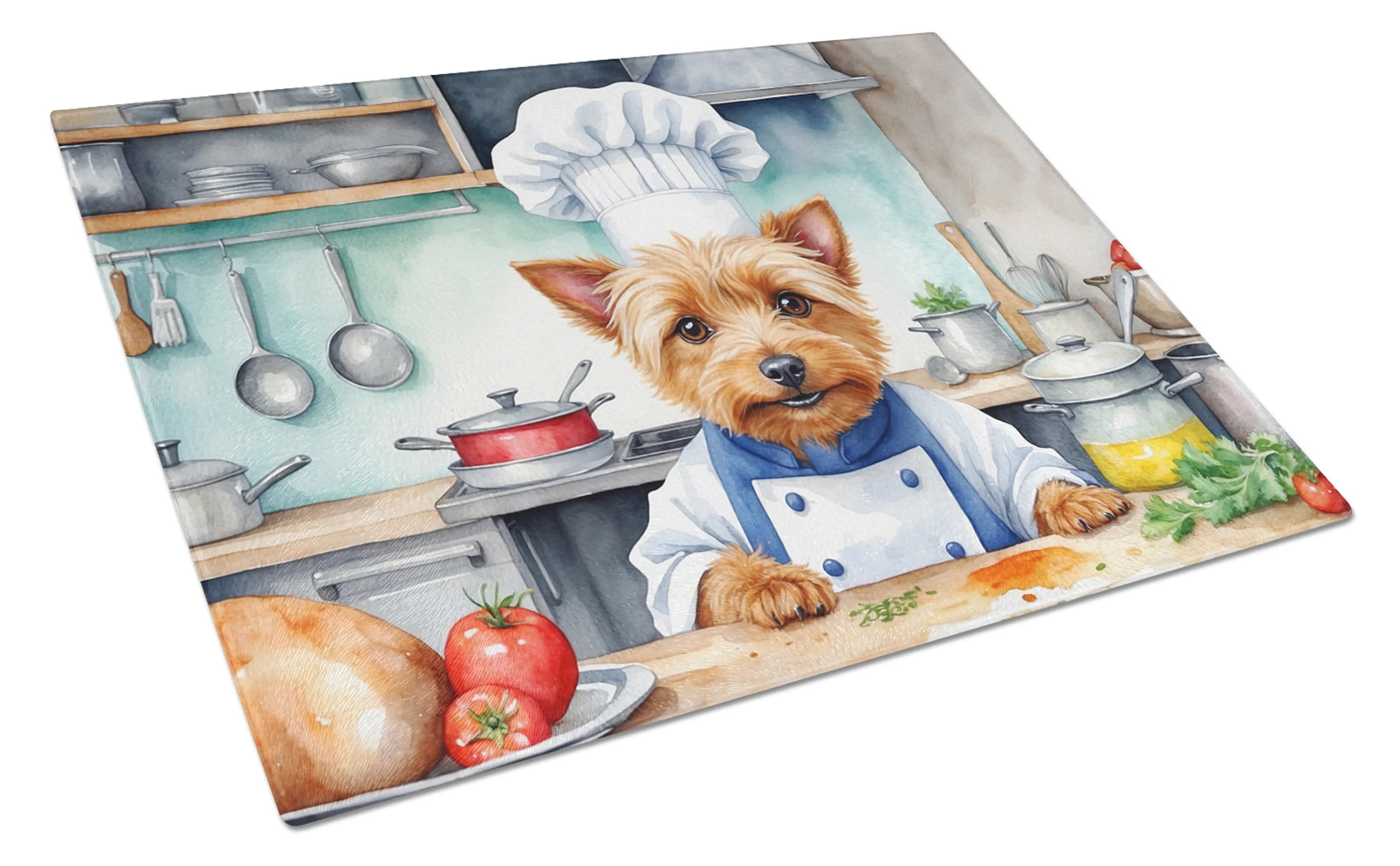 The Dog Chef Glass Cutting Board - Size: LARGE | Pack Of: 1 | Collection name: The dog chef