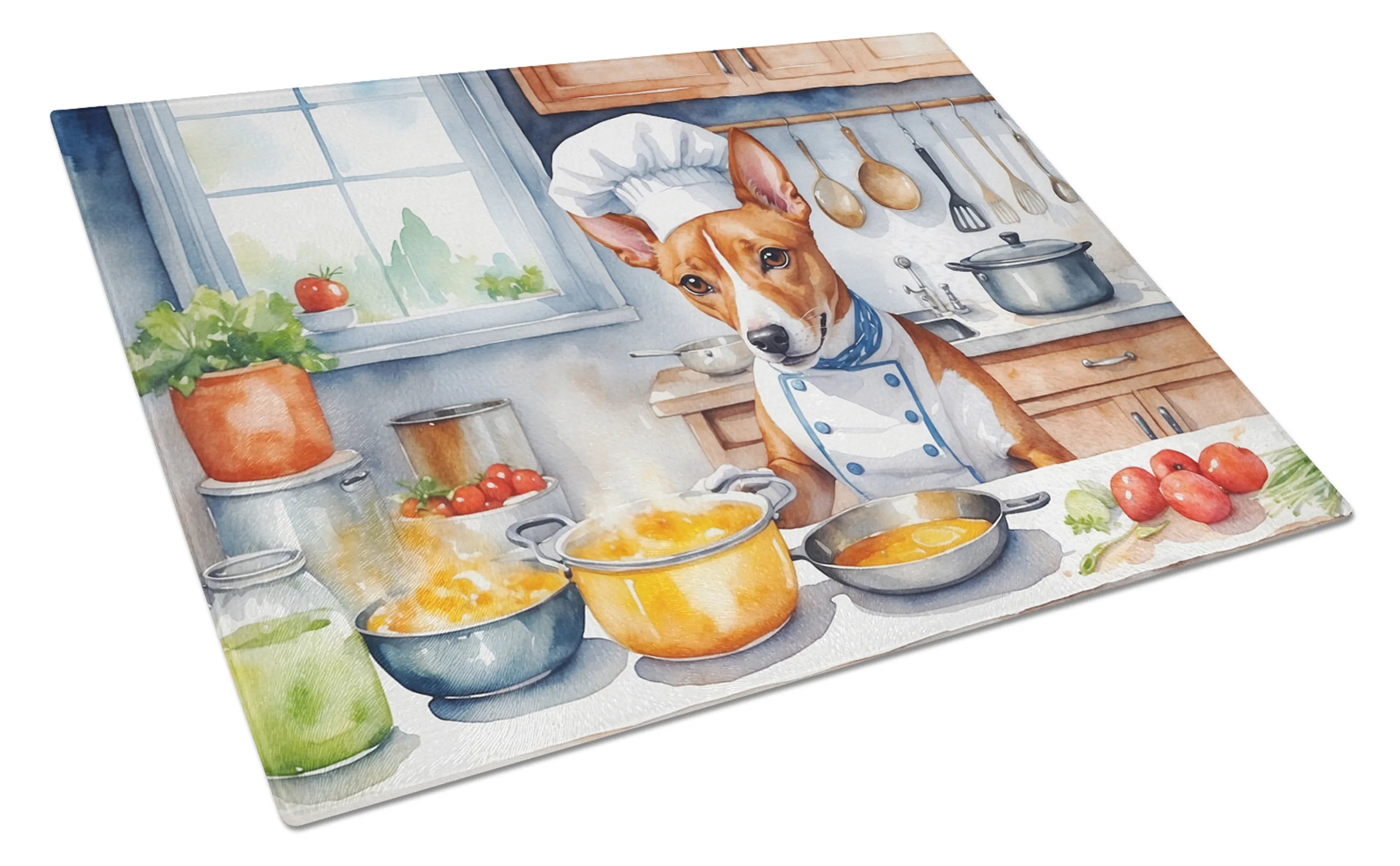 The Dog Chef Glass Cutting Board - Size: LARGE | Pack Of: 1 | Collection name: The dog chef