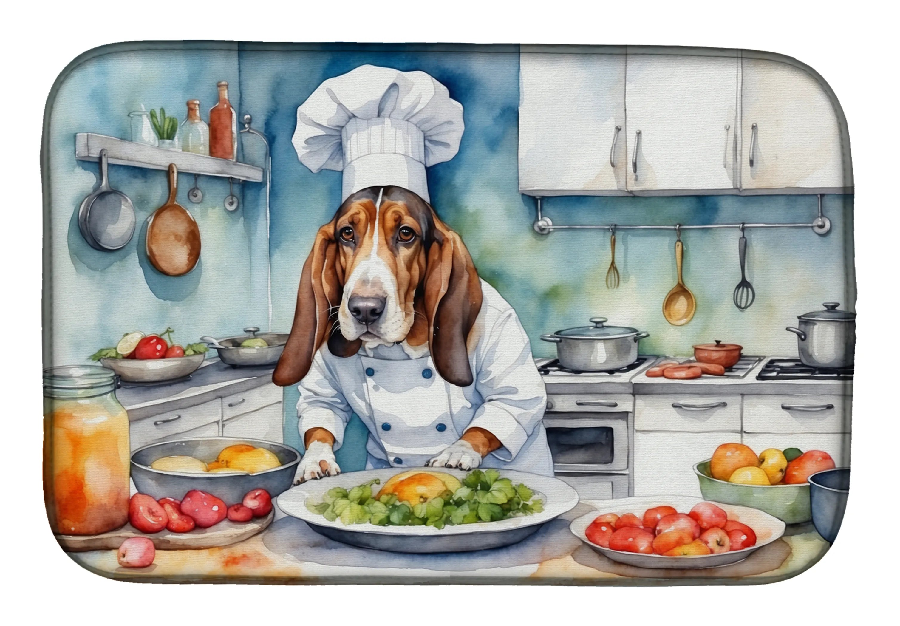 The Dog Chef Dish Drying Mat - Size: 14  X 21" | Pack Of: 1 | Collection name: The dog chef