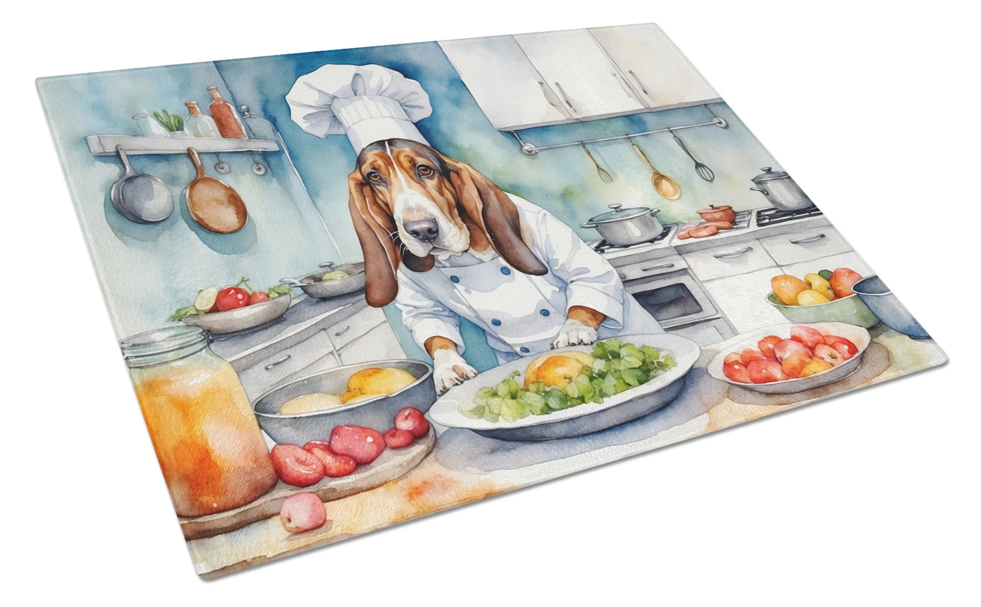 The Dog Chef Glass Cutting Board - Size: LARGE | Pack Of: 1 | Collection name: The dog chef