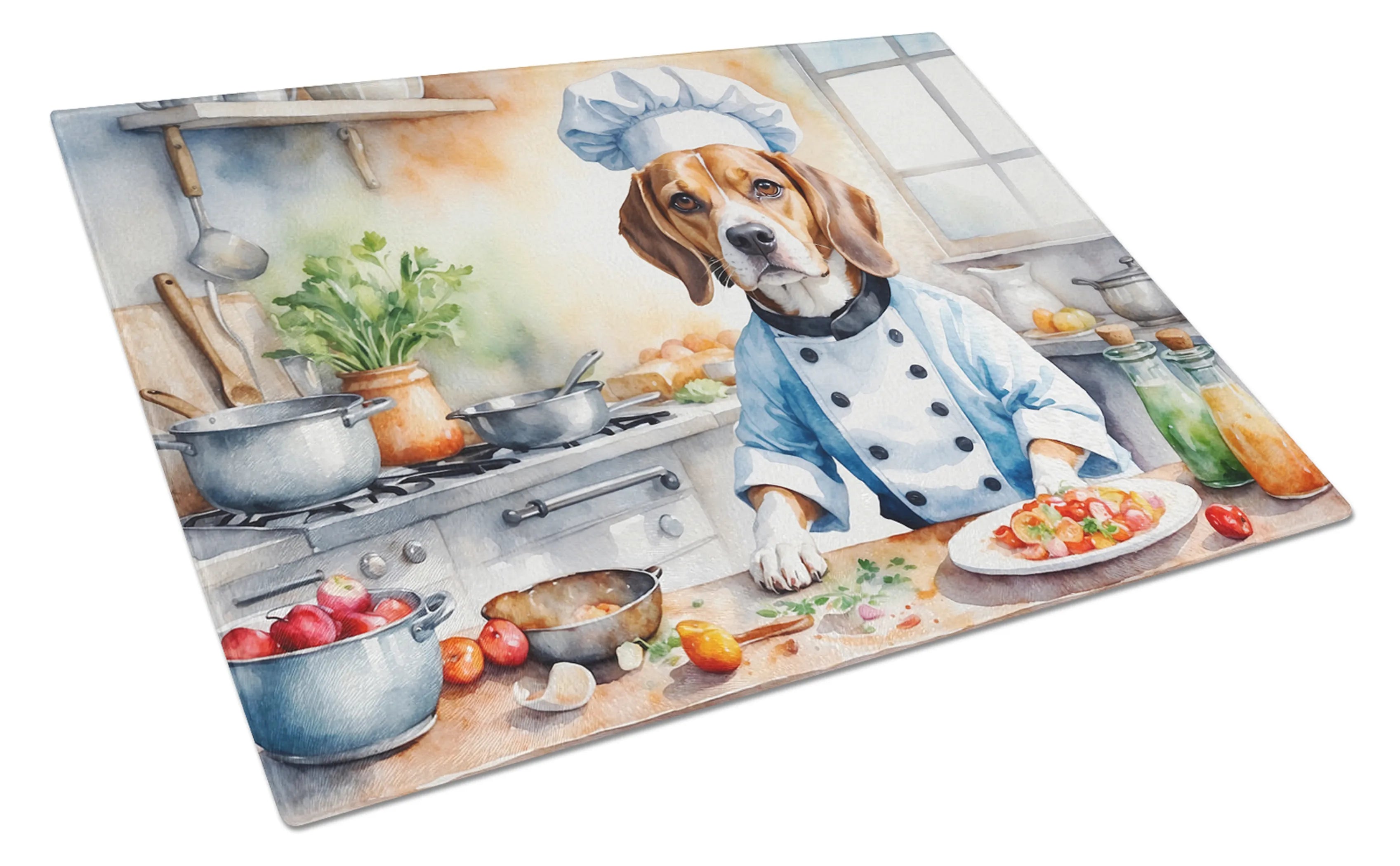 The Dog Chef Glass Cutting Board - Size: LARGE | Pack Of: 1 | Collection name: The dog chef