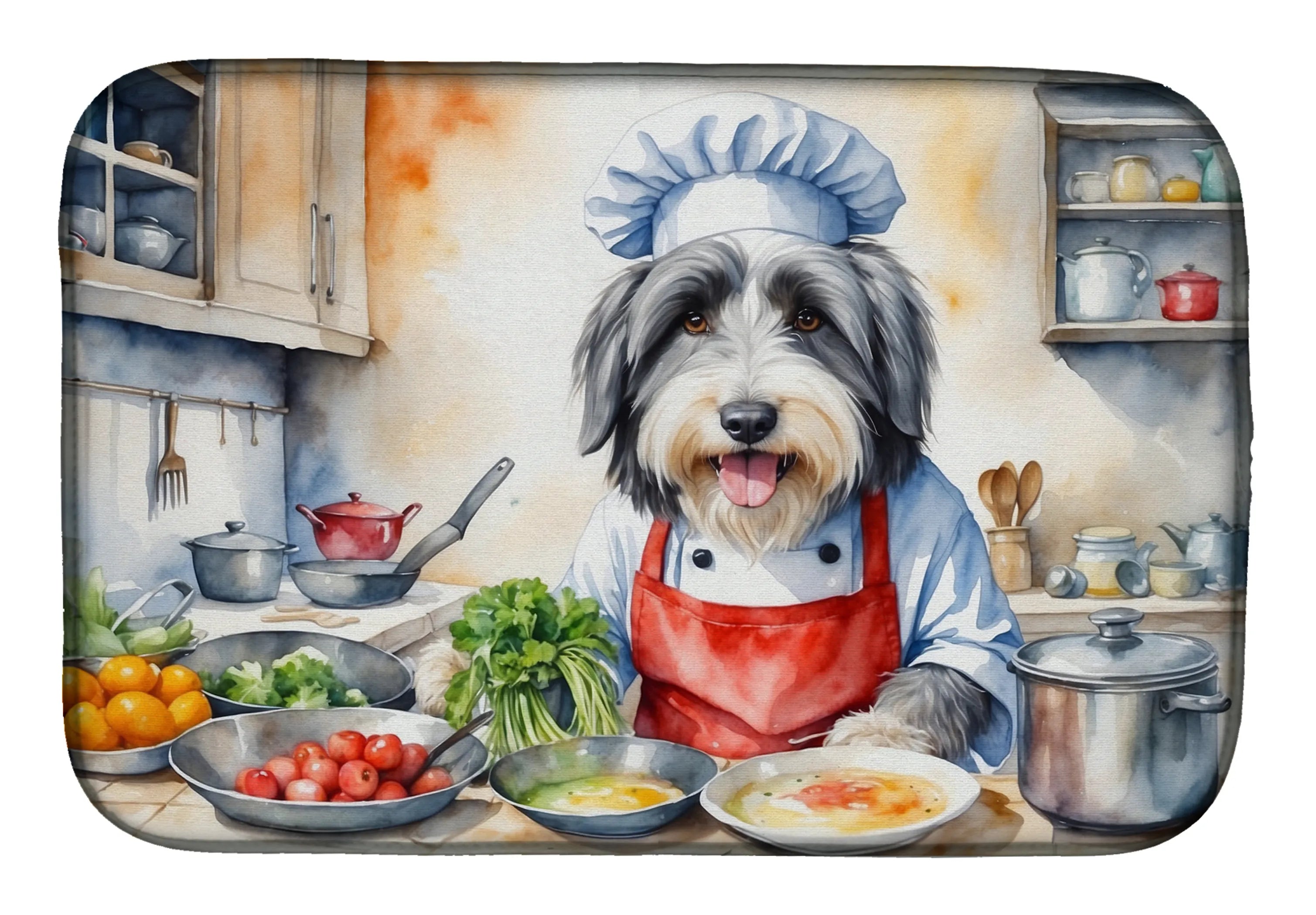 The Dog Chef Dish Drying Mat - Size: 14  X 21" | Pack Of: 1 | Collection name: The dog chef