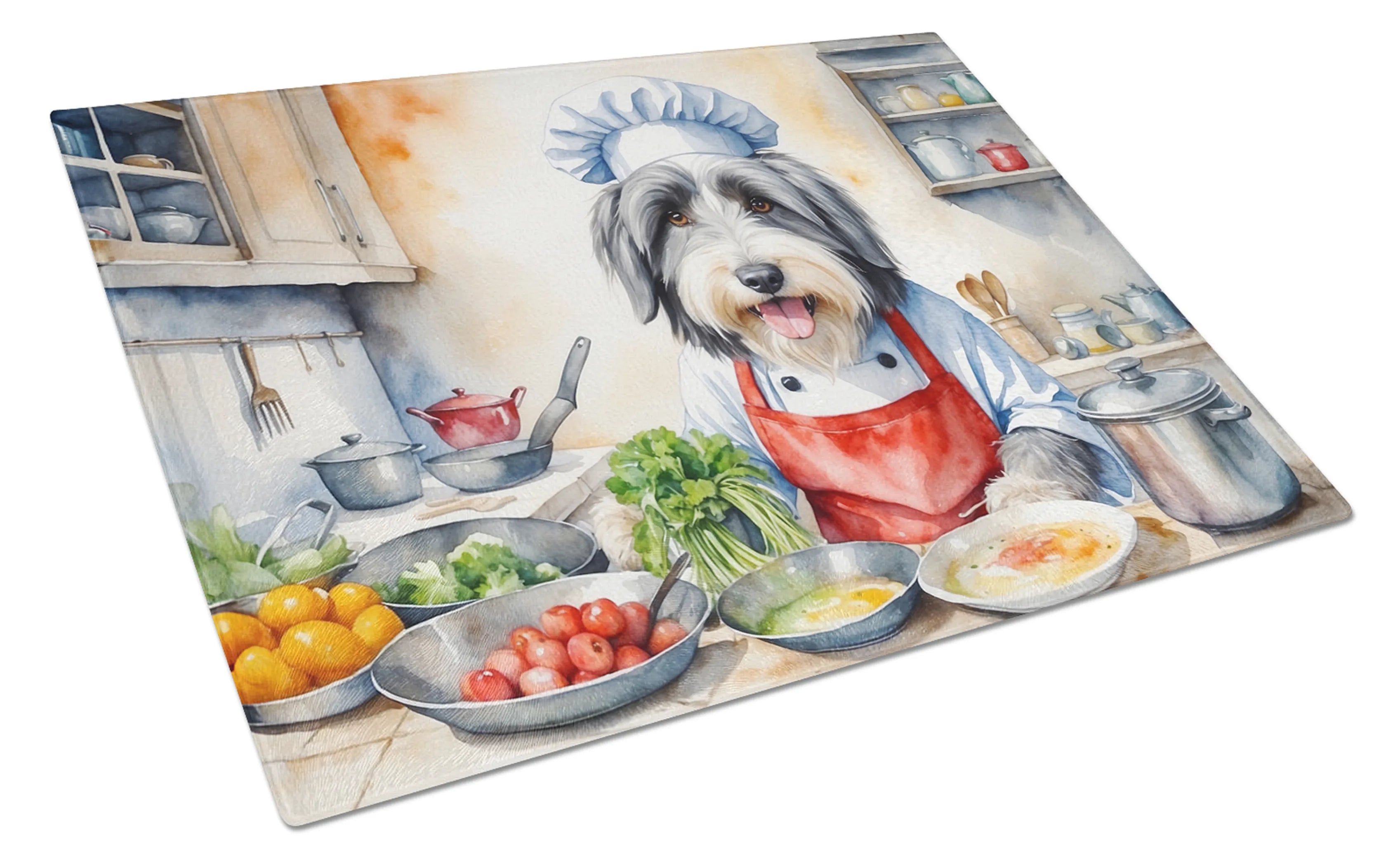 The Dog Chef Glass Cutting Board - Size: LARGE | Pack Of: 1 | Collection name: The dog chef