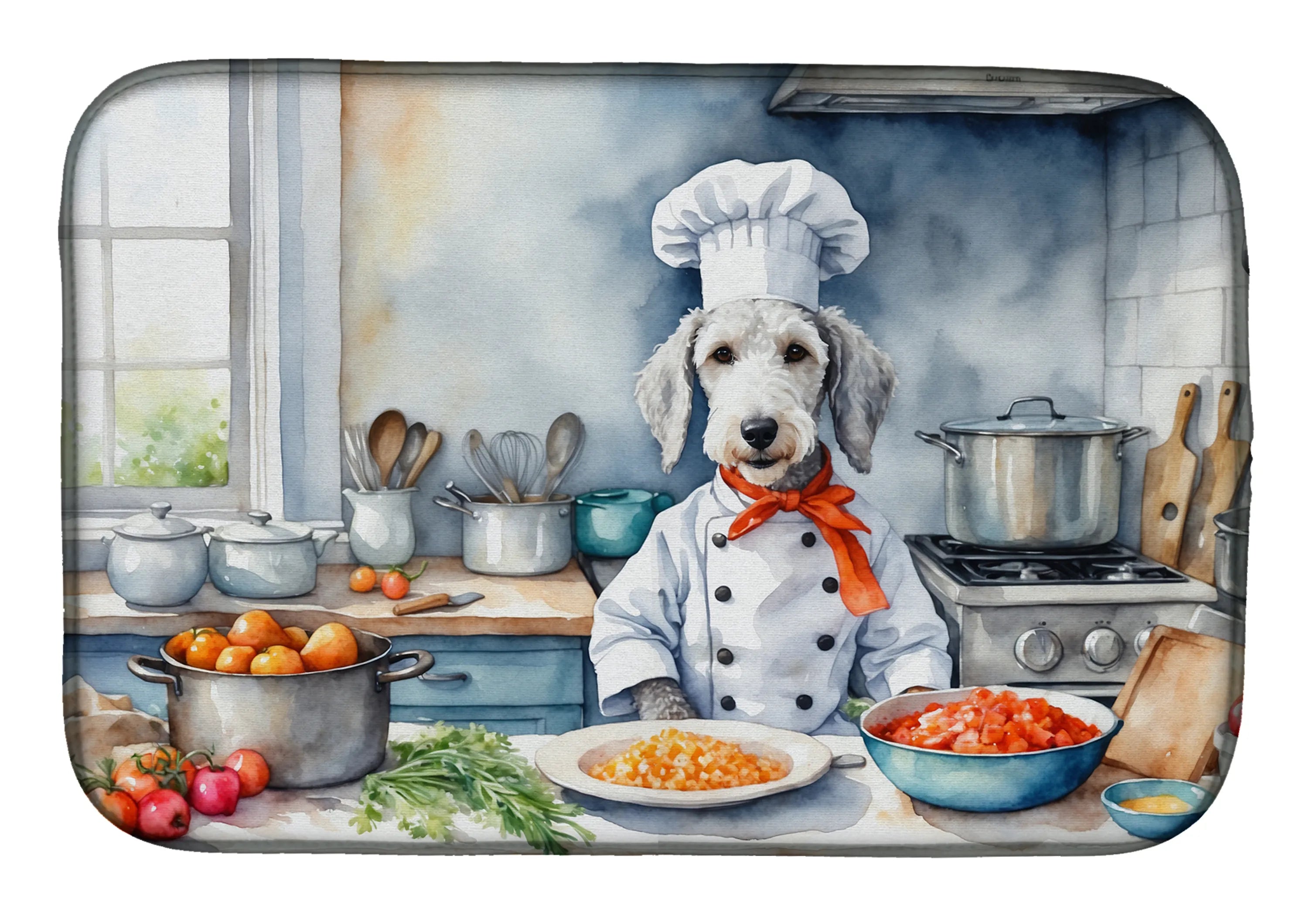 The Dog Chef Dish Drying Mat - Size: 14  X 21" | Pack Of: 1 | Collection name: The dog chef