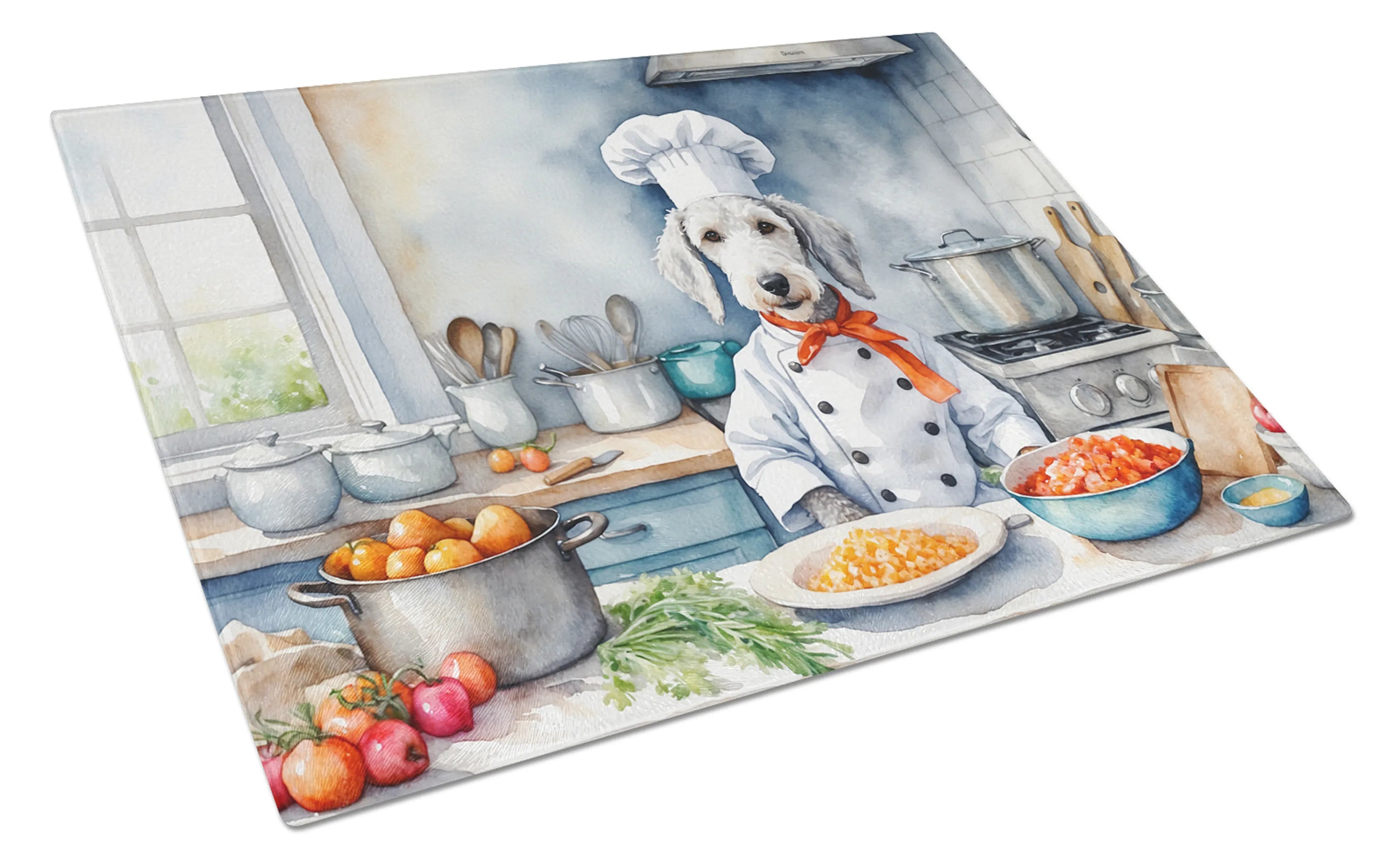 The Dog Chef Glass Cutting Board - Size: LARGE | Pack Of: 1 | Collection name: The dog chef