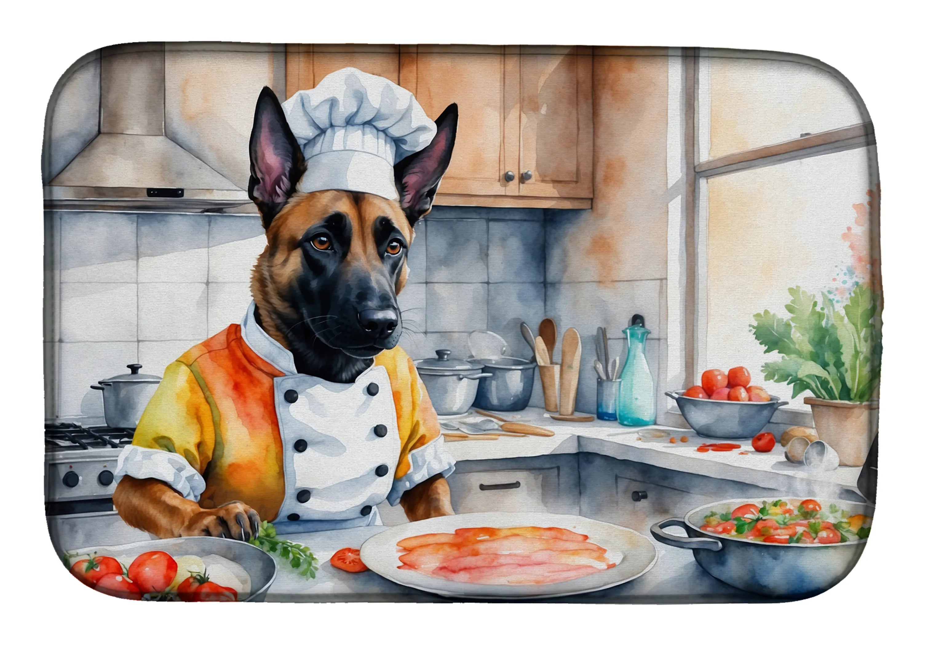 The Dog Chef Dish Drying Mat - Size: 14  X 21" | Pack Of: 1 | Collection name: The dog chef
