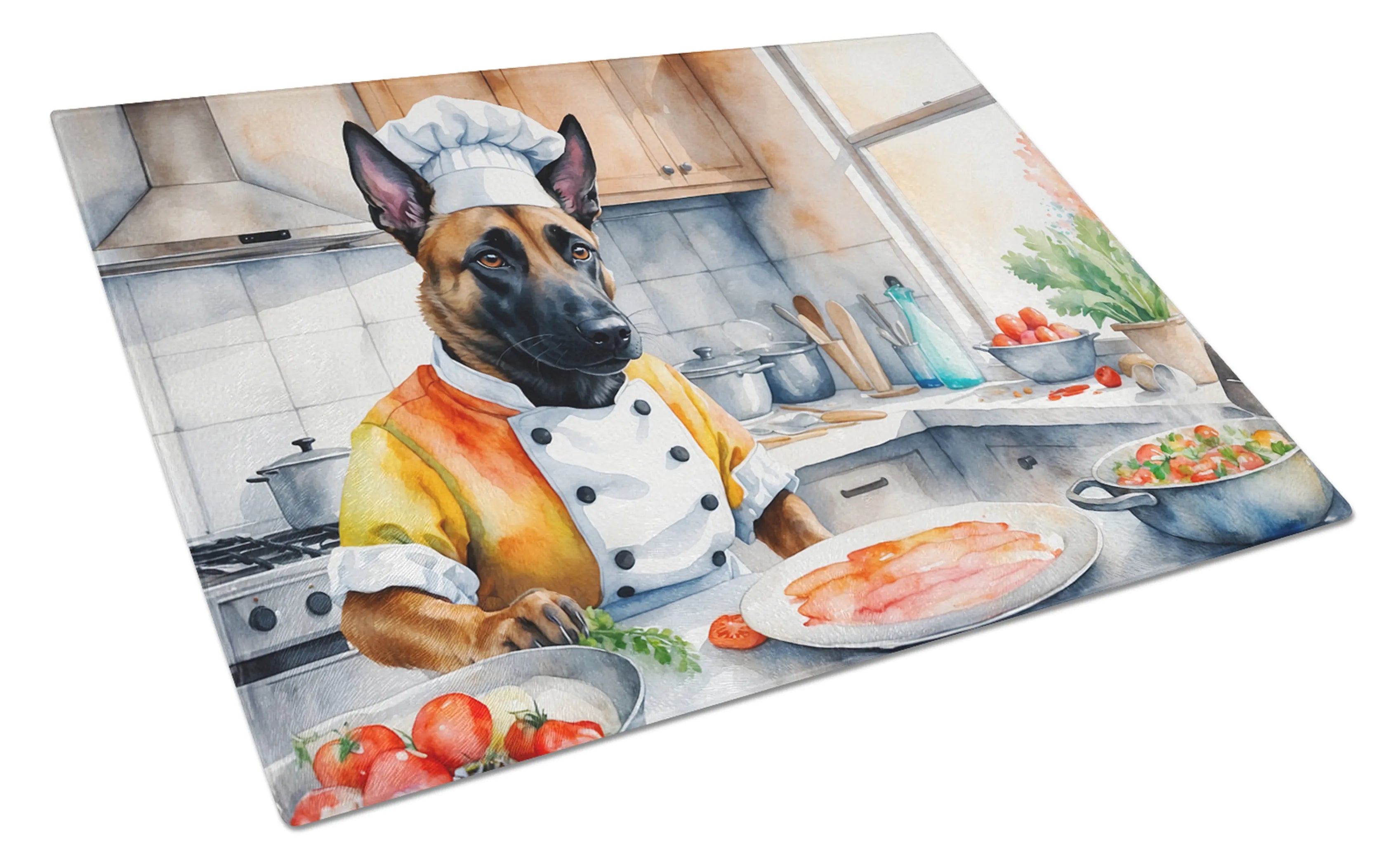 The Dog Chef Glass Cutting Board - Size: LARGE | Pack Of: 1 | Collection name: The dog chef