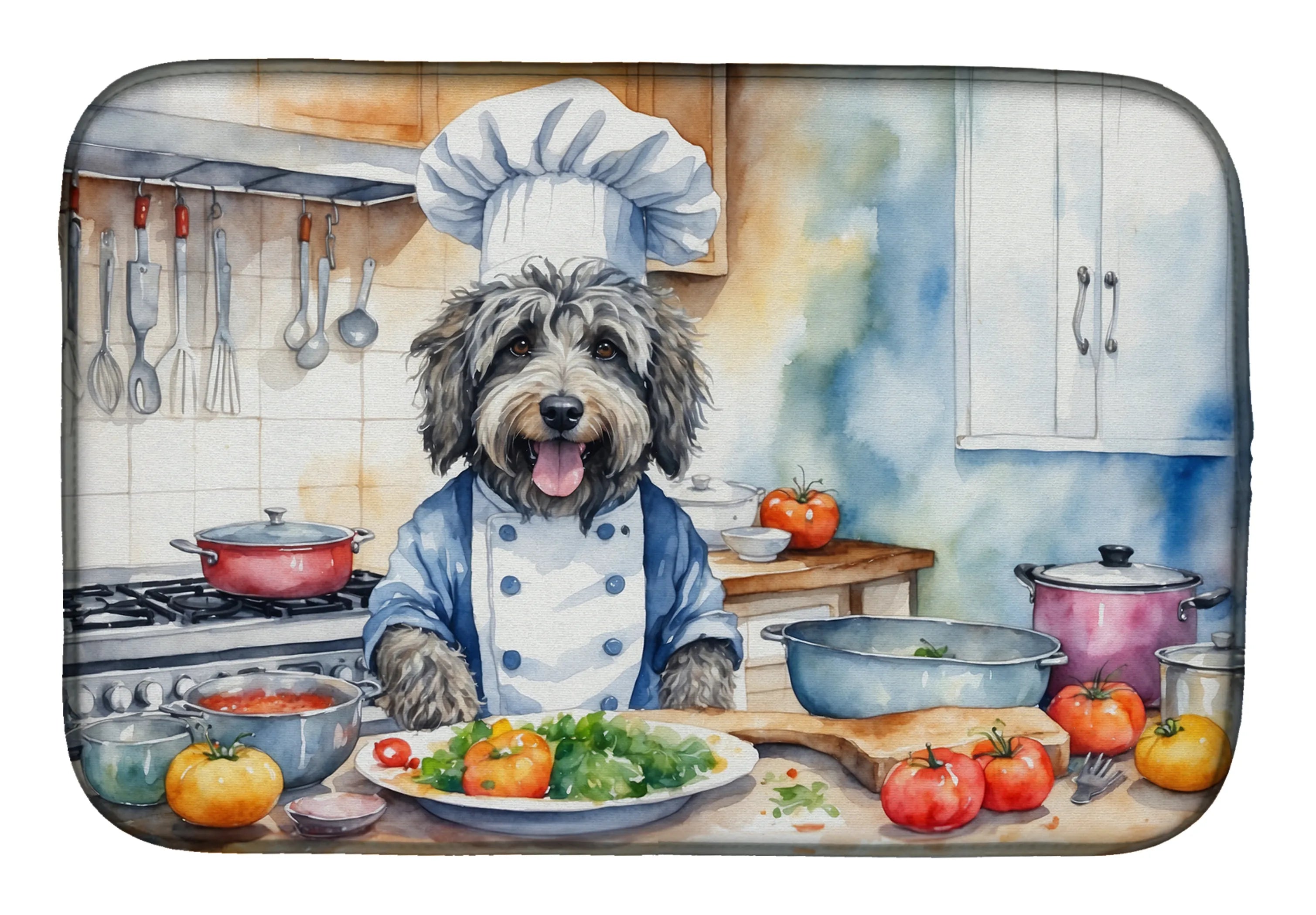 The Dog Chef Dish Drying Mat - Size: 14  X 21" | Pack Of: 1 | Collection name: The dog chef