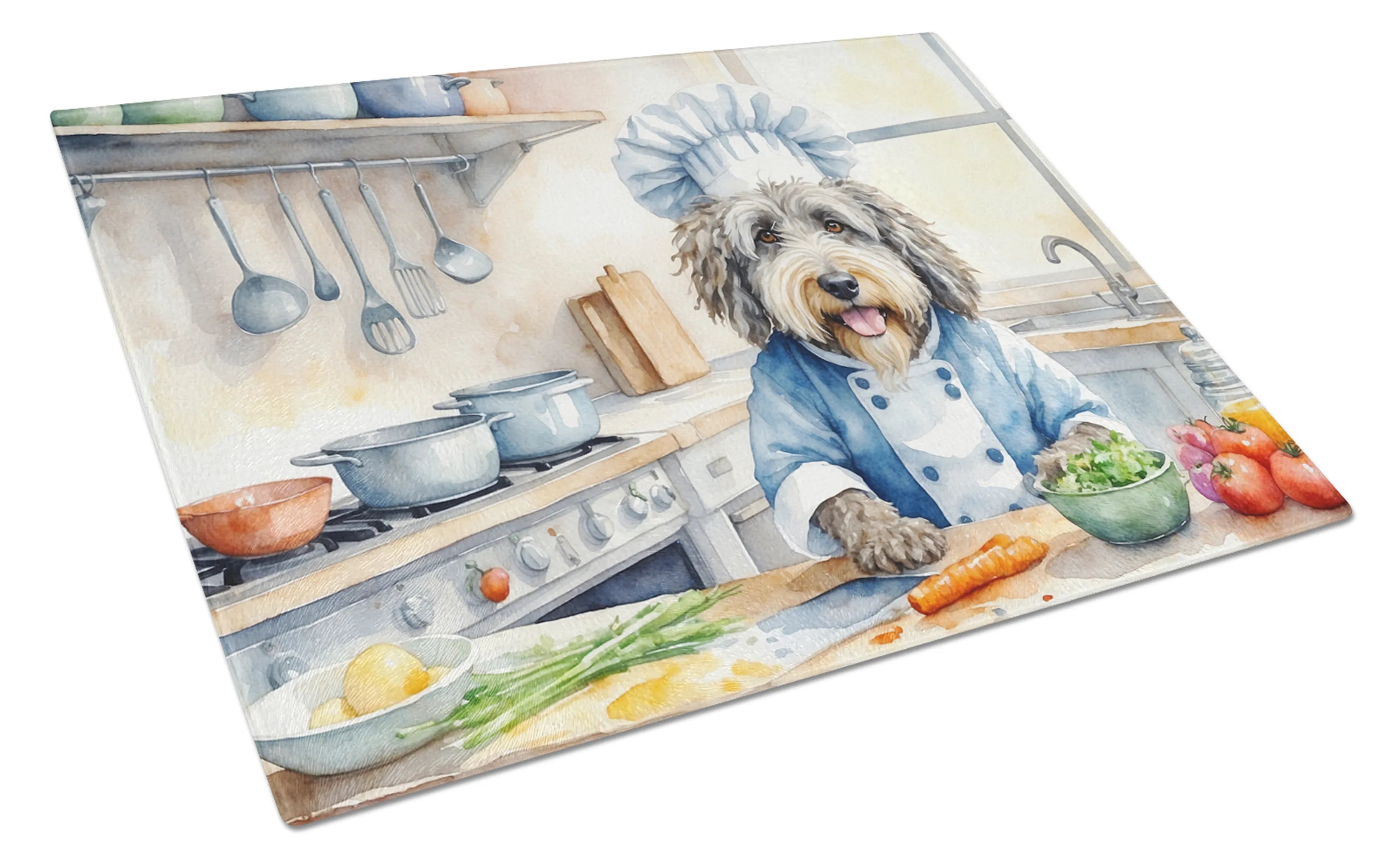 The Dog Chef Glass Cutting Board - Size: LARGE | Pack Of: 1 | Collection name: The dog chef