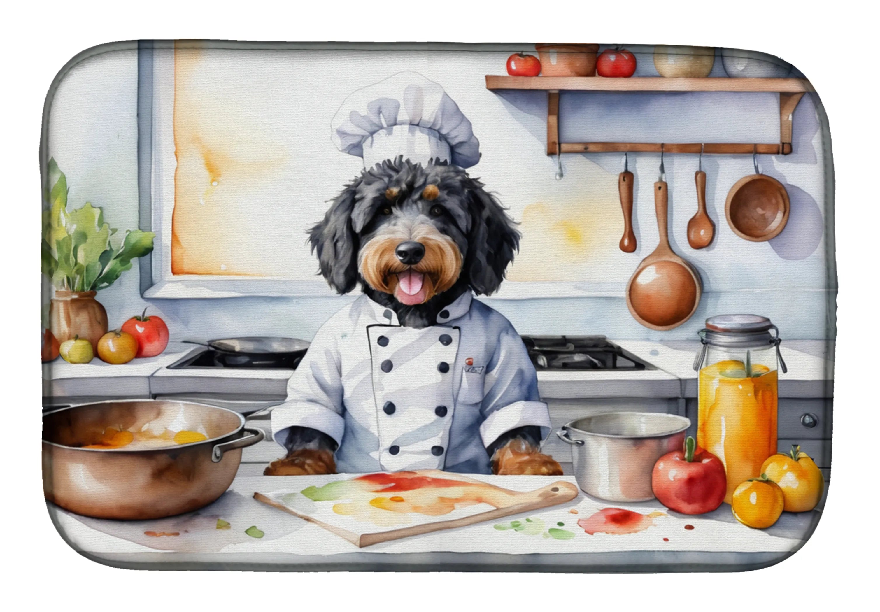 The Dog Chef Dish Drying Mat - Size: 14  X 21" | Pack Of: 1 | Collection name: The dog chef