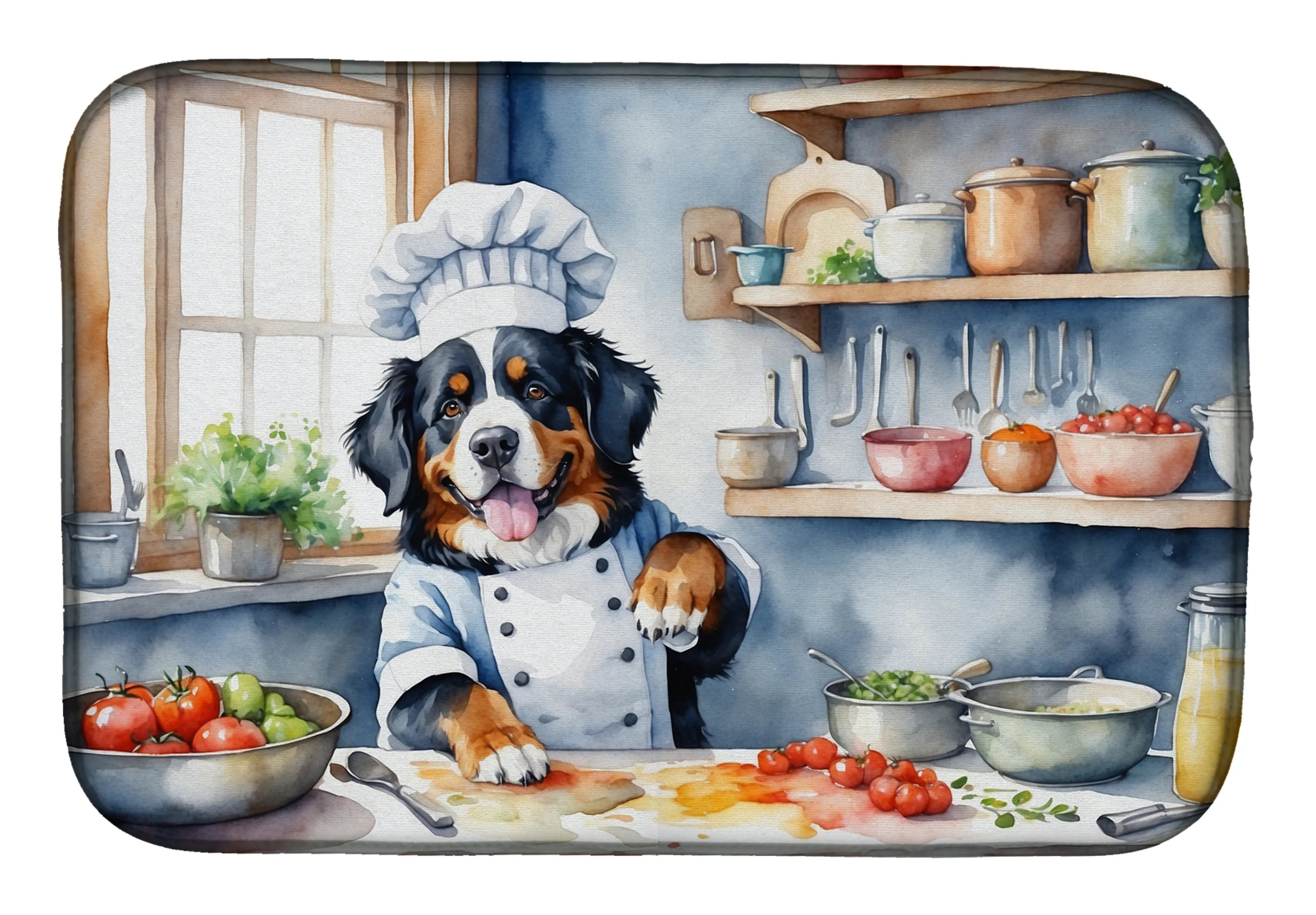 The Dog Chef Dish Drying Mat - Size: 14  X 21" | Pack Of: 1 | Collection name: The dog chef