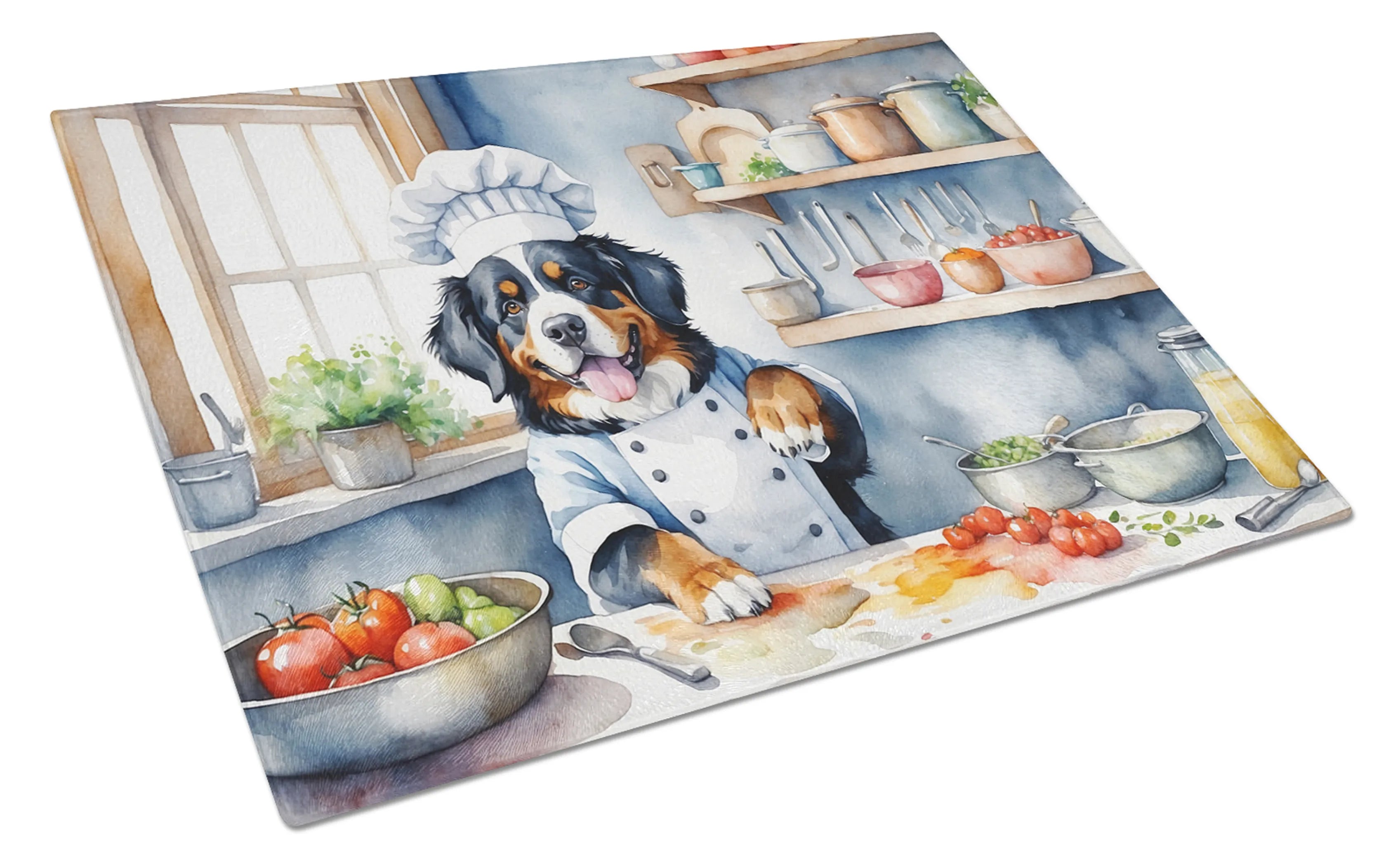 The Dog Chef Glass Cutting Board - Size: LARGE | Pack Of: 1 | Collection name: The dog chef