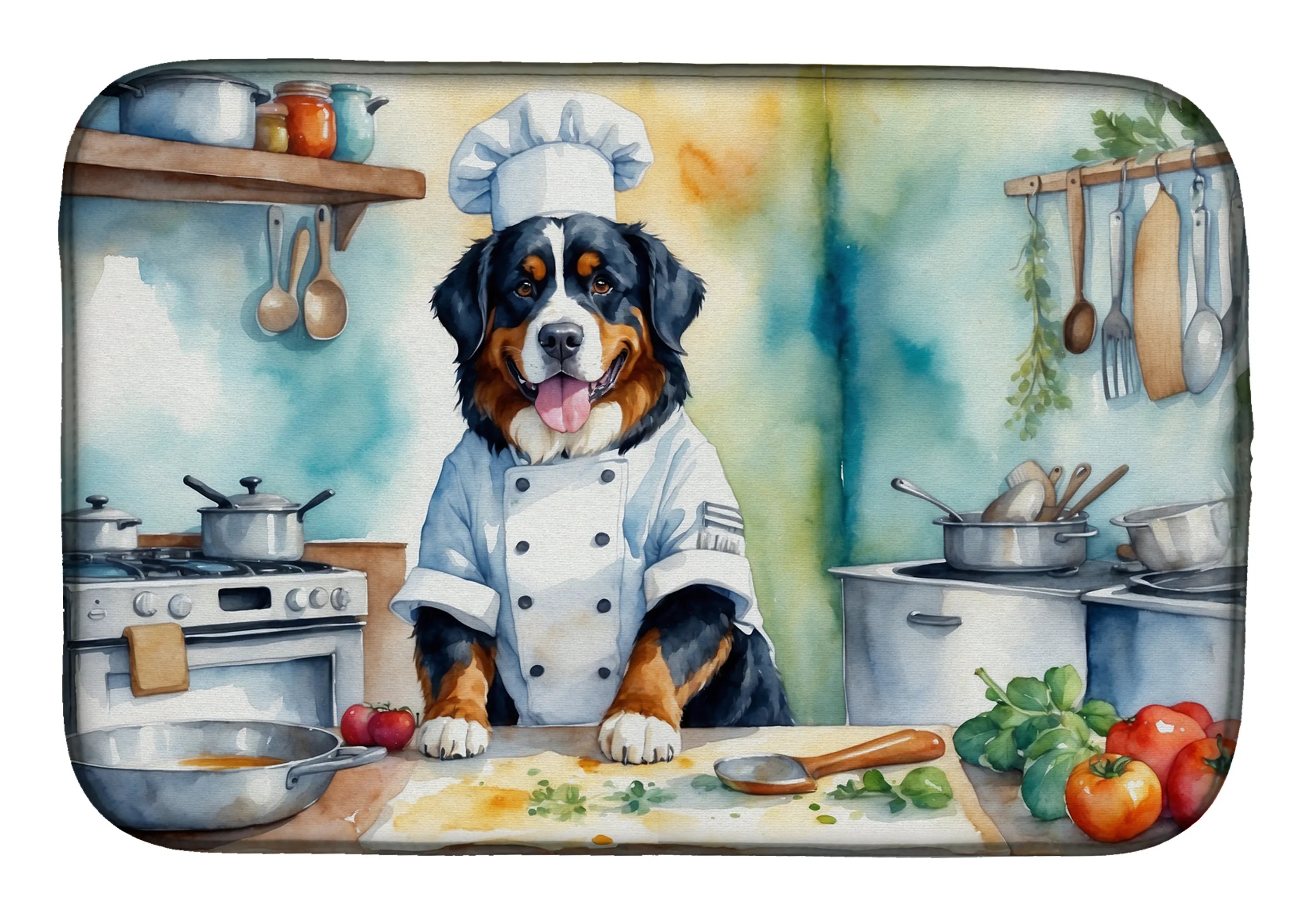 The Dog Chef Dish Drying Mat - Size: 14  X 21" | Pack Of: 1 | Collection name: The dog chef