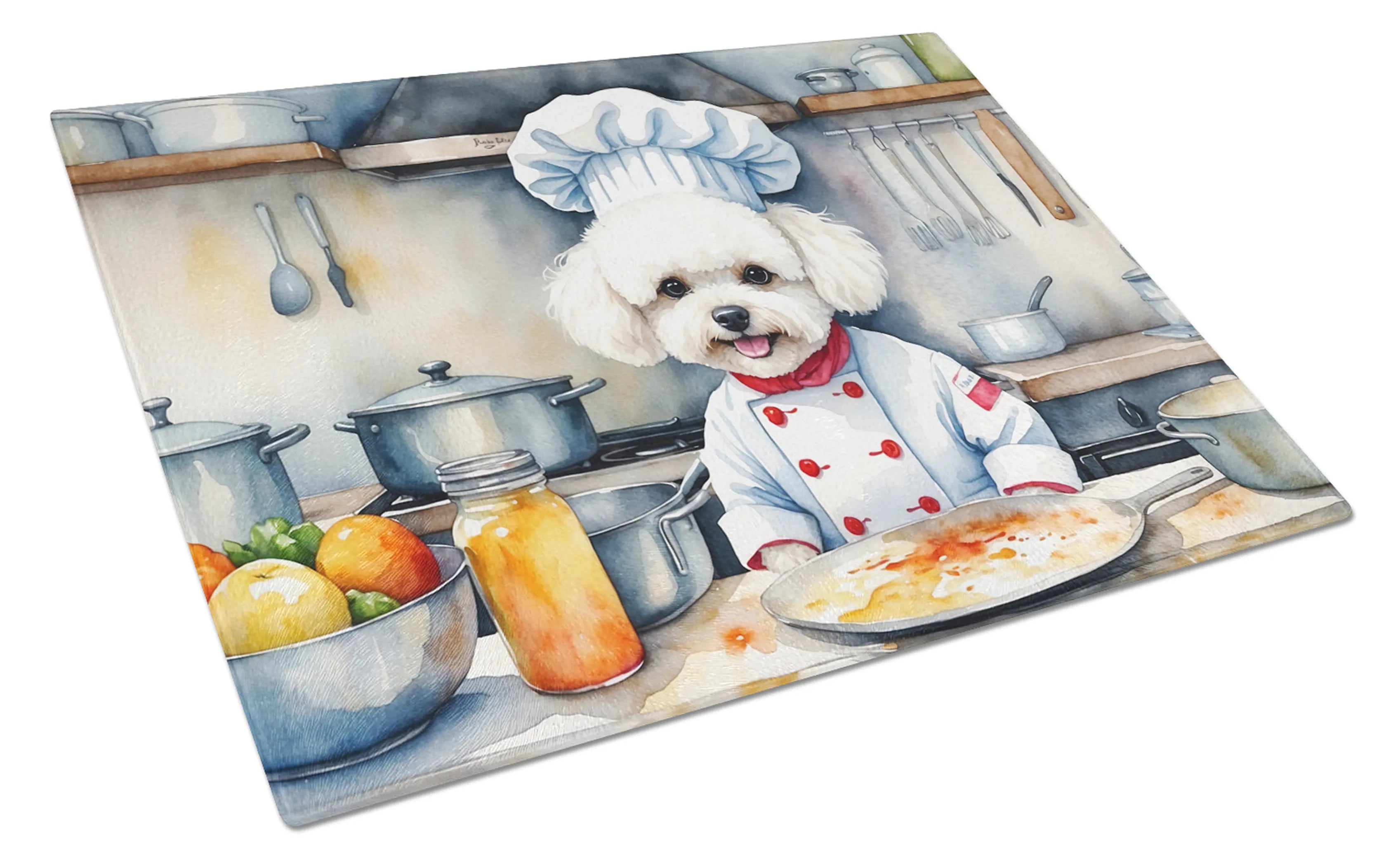 The Dog Chef Glass Cutting Board - Size: LARGE | Pack Of: 1 | Collection name: The dog chef