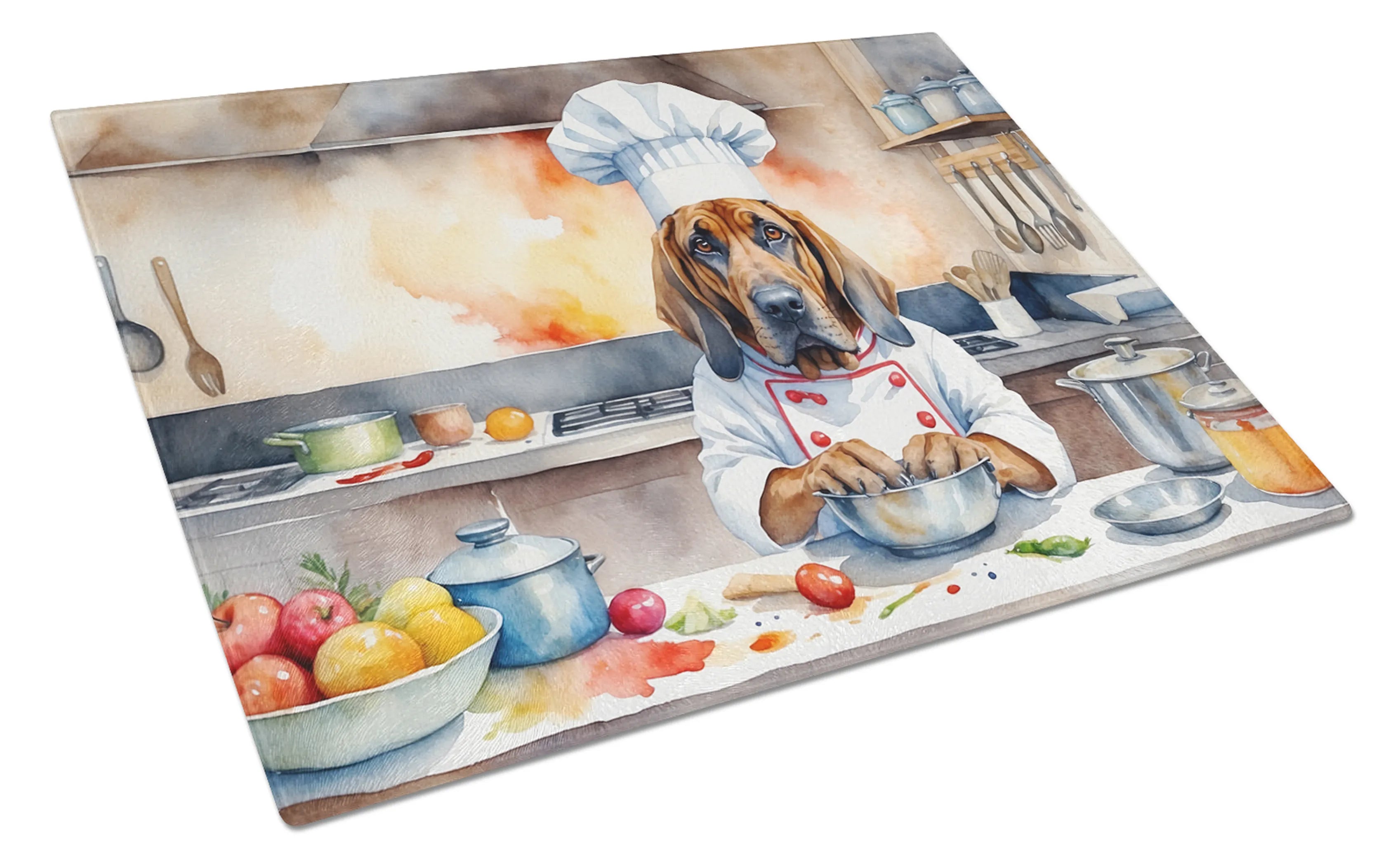 The Dog Chef Glass Cutting Board - Size: LARGE | Pack Of: 1 | Collection name: The dog chef