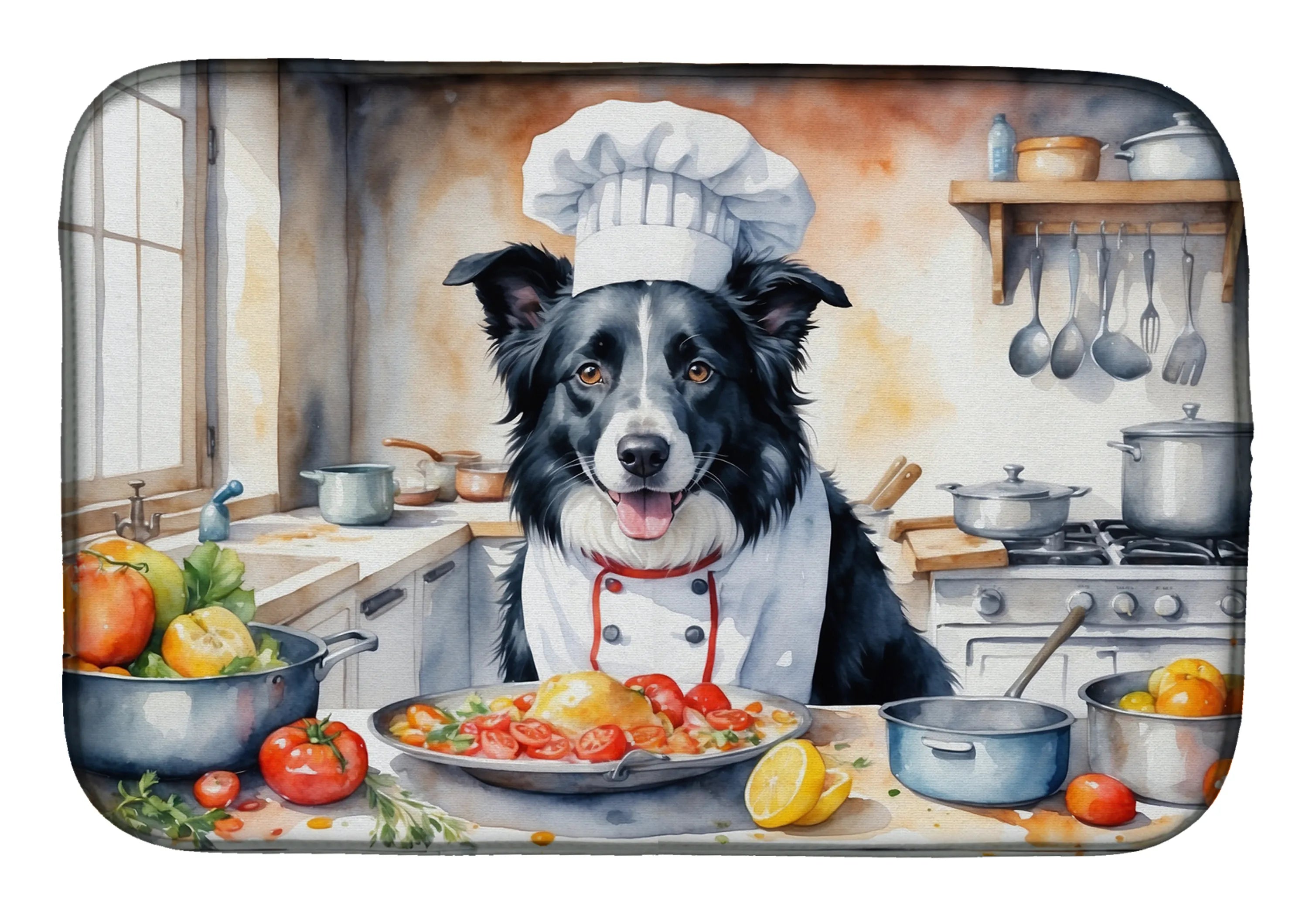 The Dog Chef Dish Drying Mat - Size: 14  X 21" | Pack Of: 1 | Collection name: The dog chef