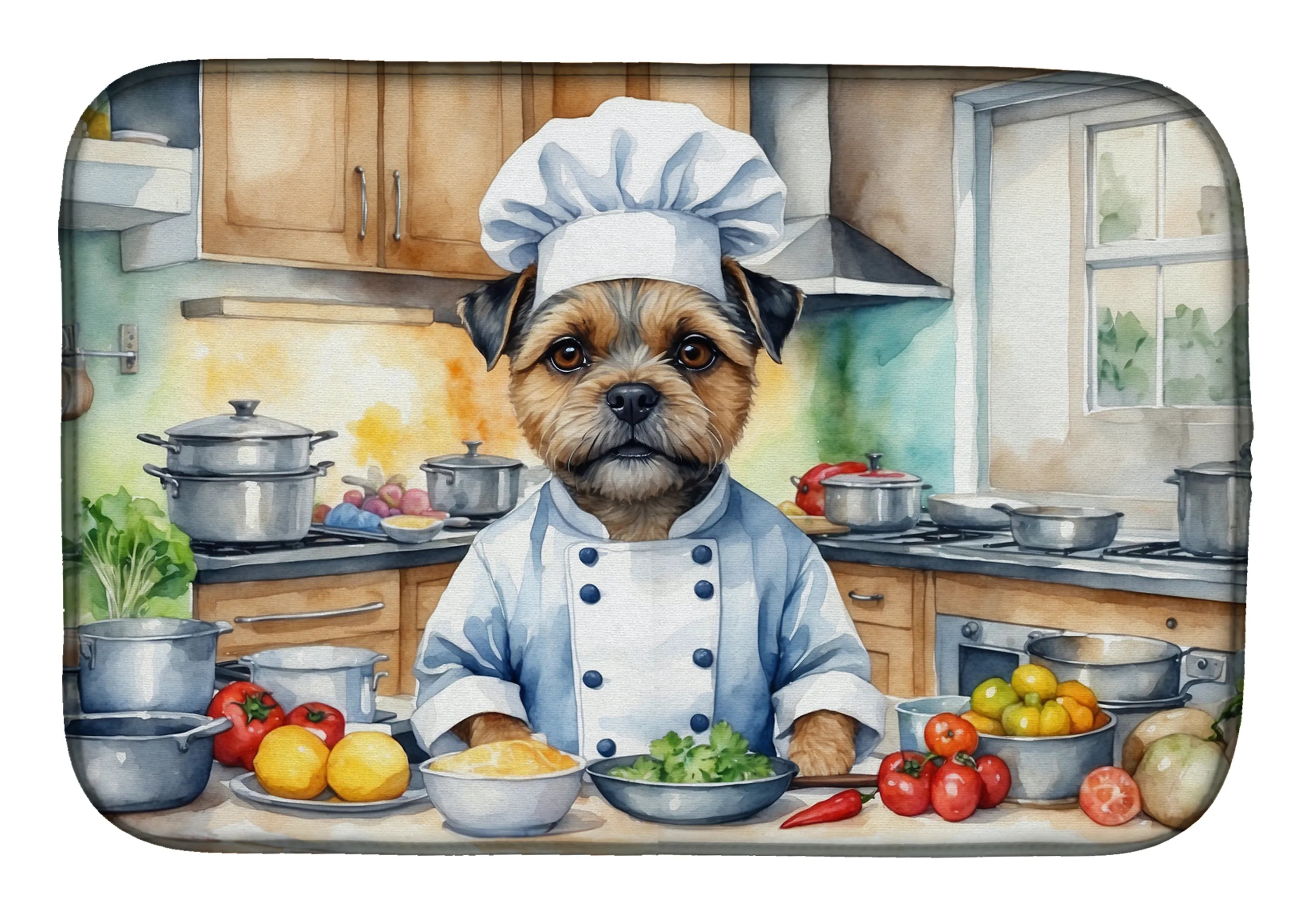 The Dog Chef Dish Drying Mat - Size: 14  X 21" | Pack Of: 1 | Collection name: The dog chef
