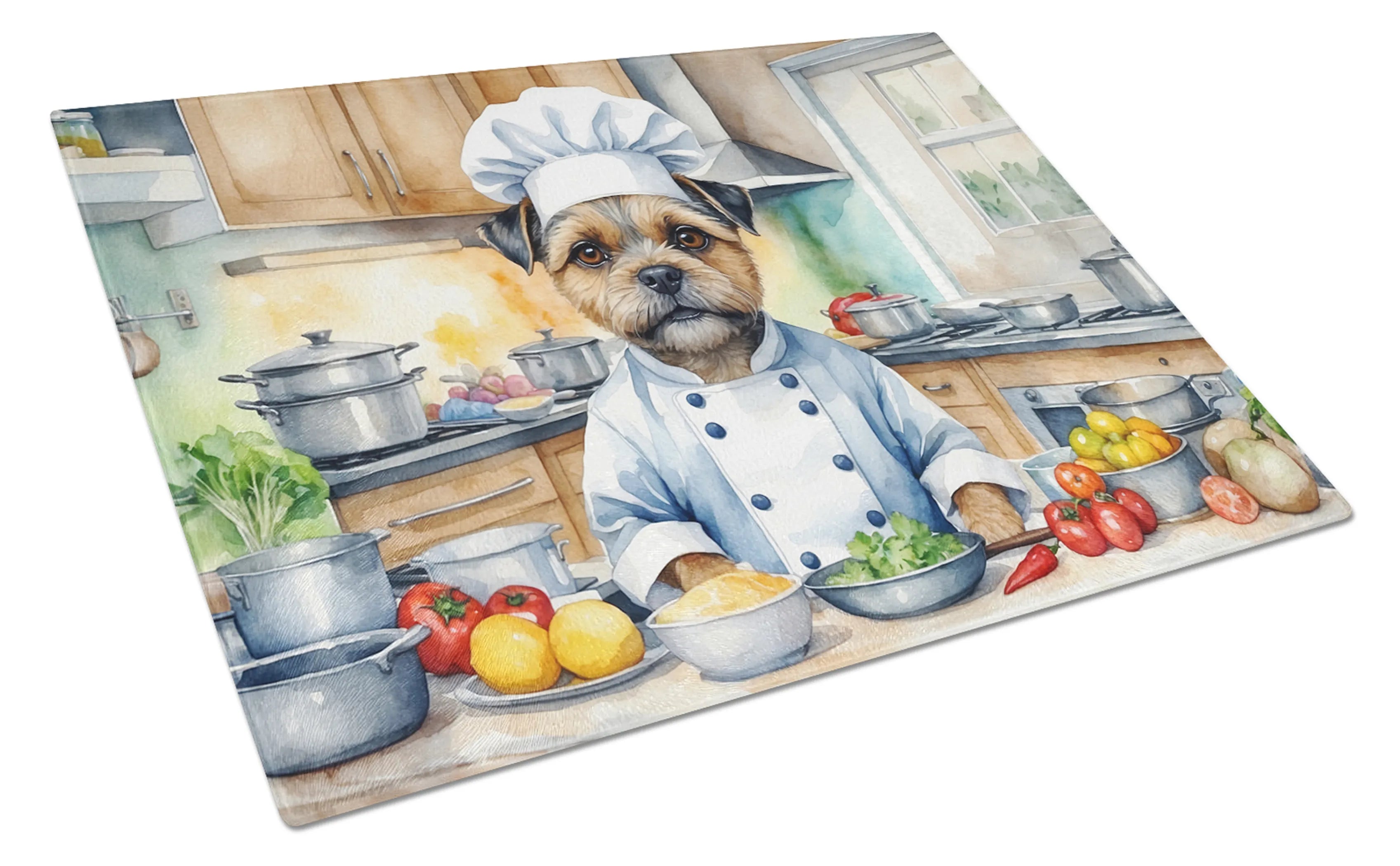 The Dog Chef Glass Cutting Board - Size: LARGE | Pack Of: 1 | Collection name: The dog chef