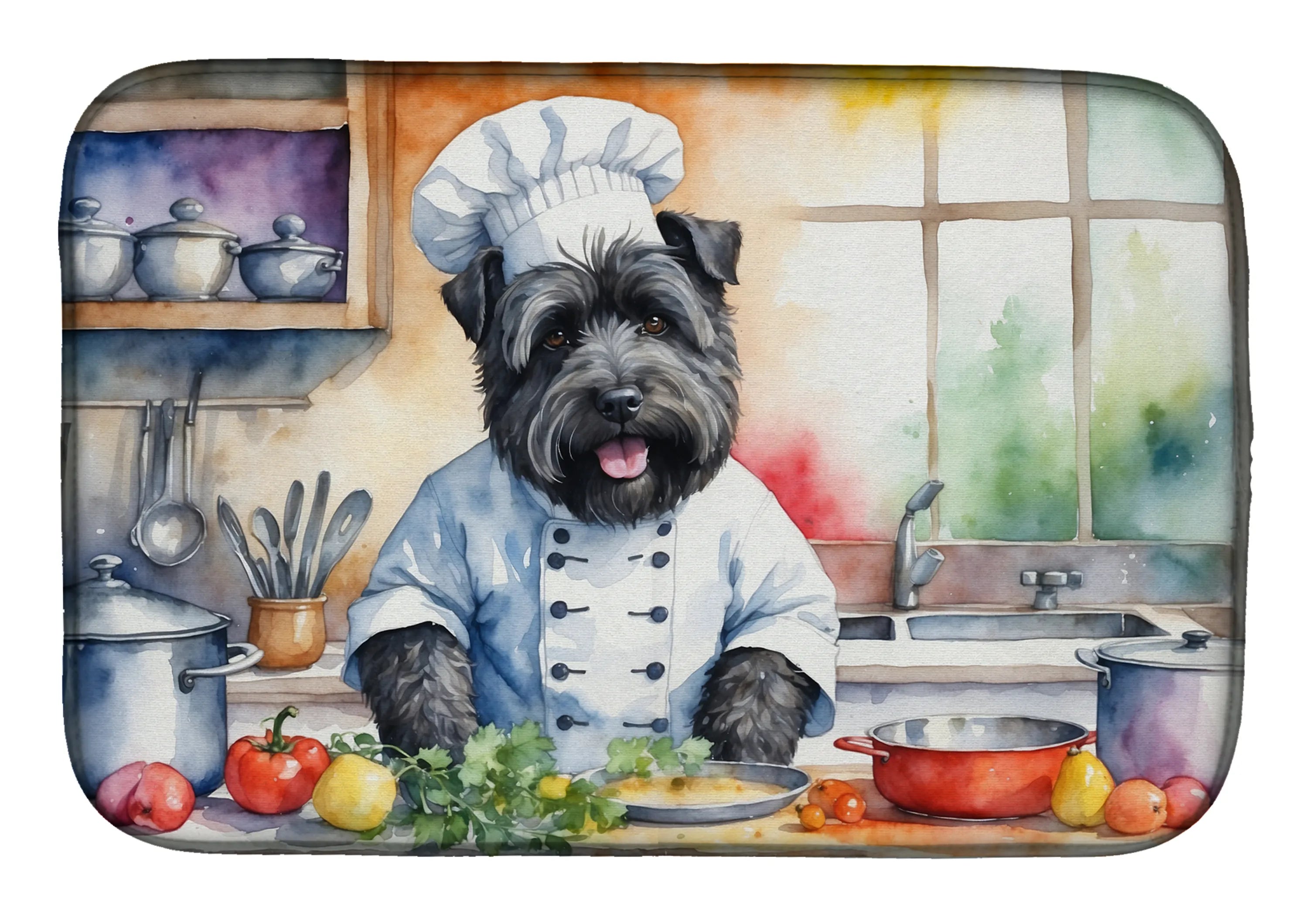 The Dog Chef Dish Drying Mat - Size: 14  X 21" | Pack Of: 1 | Collection name: The dog chef