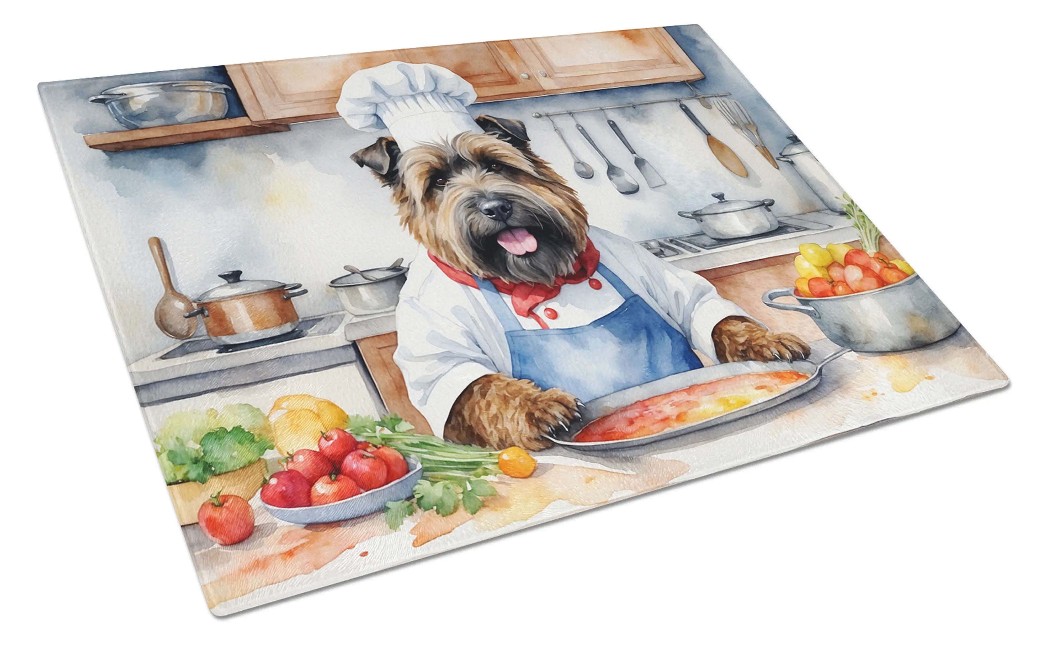 The Dog Chef Glass Cutting Board - Size: LARGE | Pack Of: 1 | Collection name: The dog chef