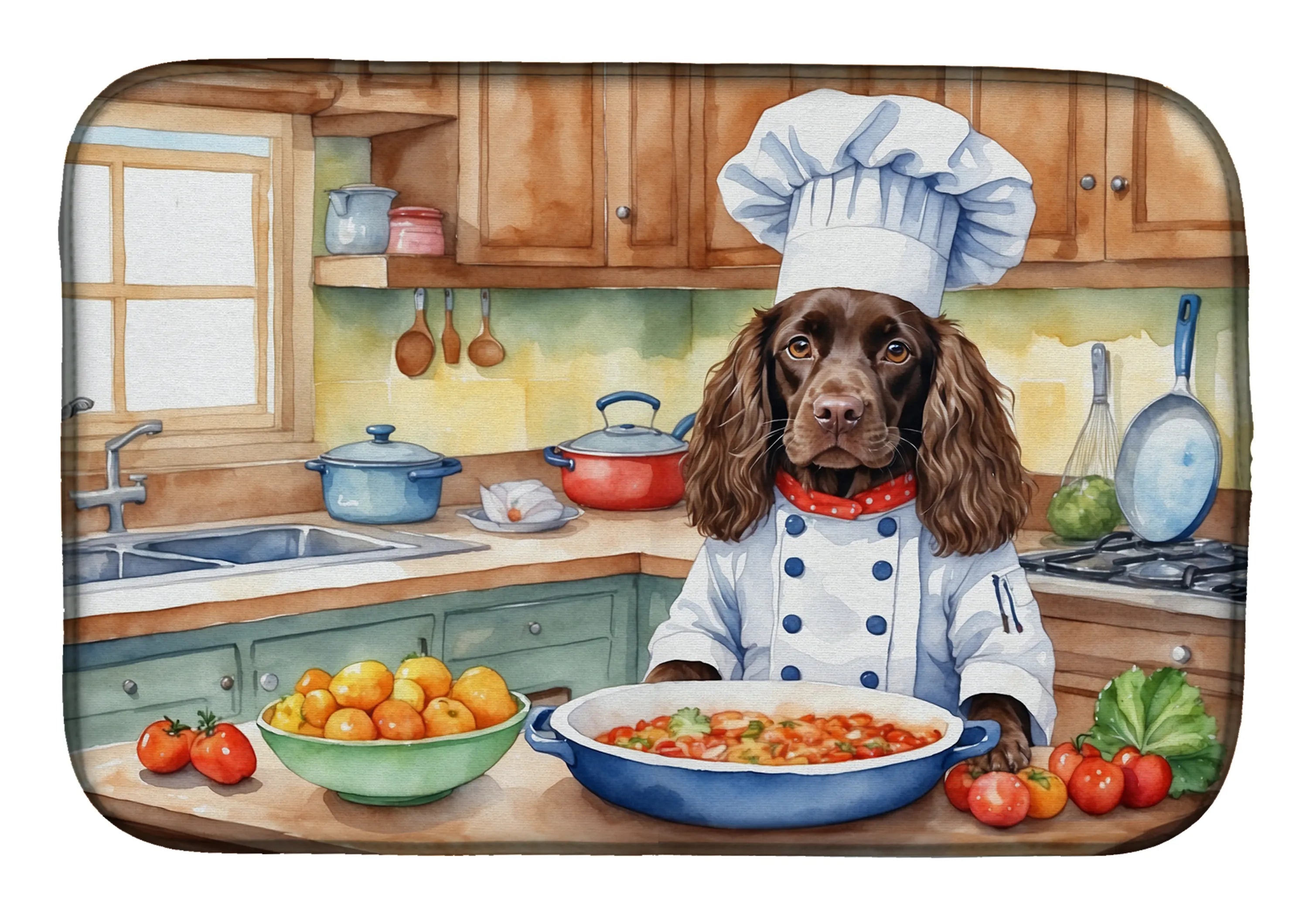 The Dog Chef Dish Drying Mat - Size: 14  X 21" | Pack Of: 1 | Collection name: The dog chef