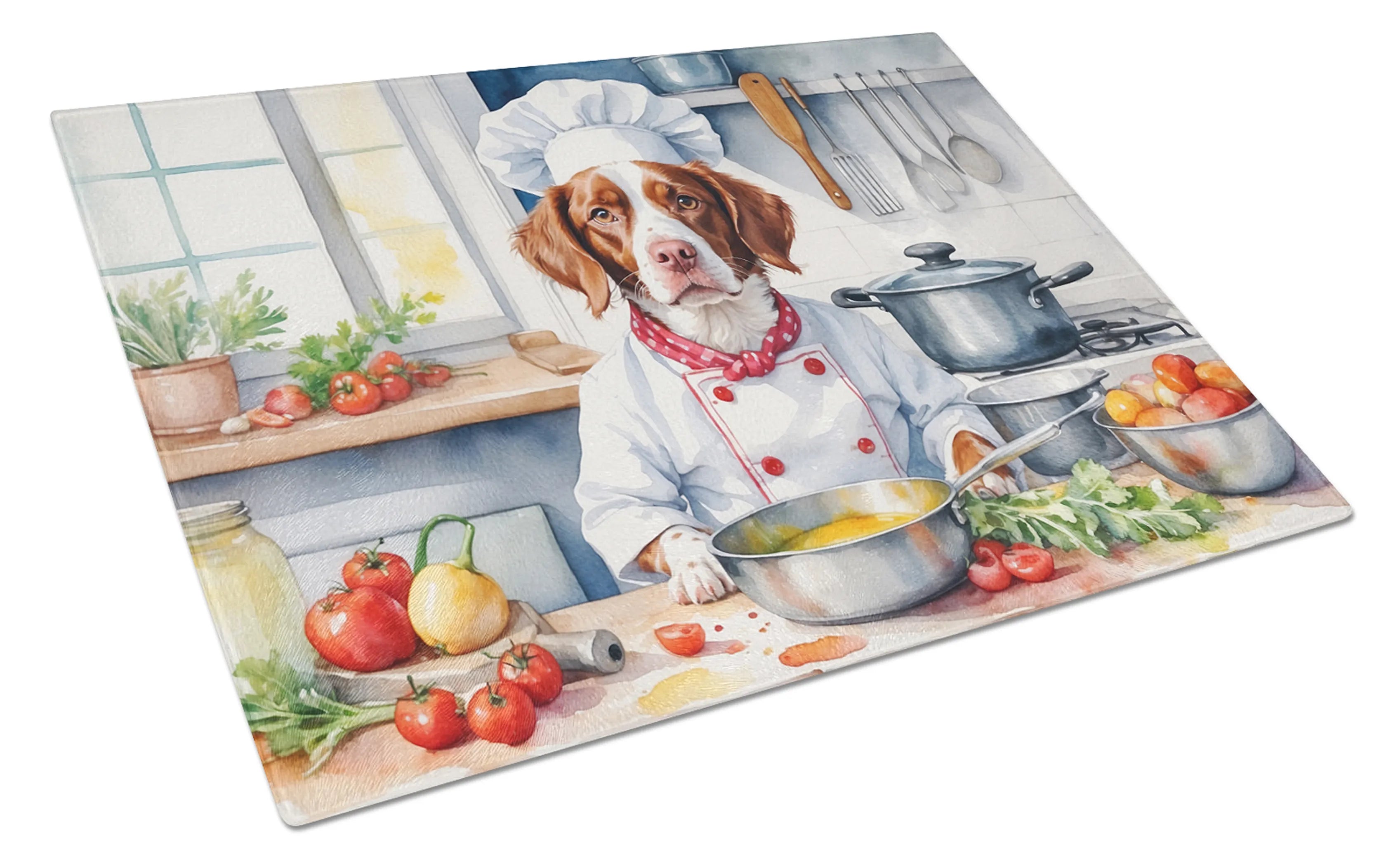 The Dog Chef Glass Cutting Board - Size: LARGE | Pack Of: 1 | Collection name: The dog chef