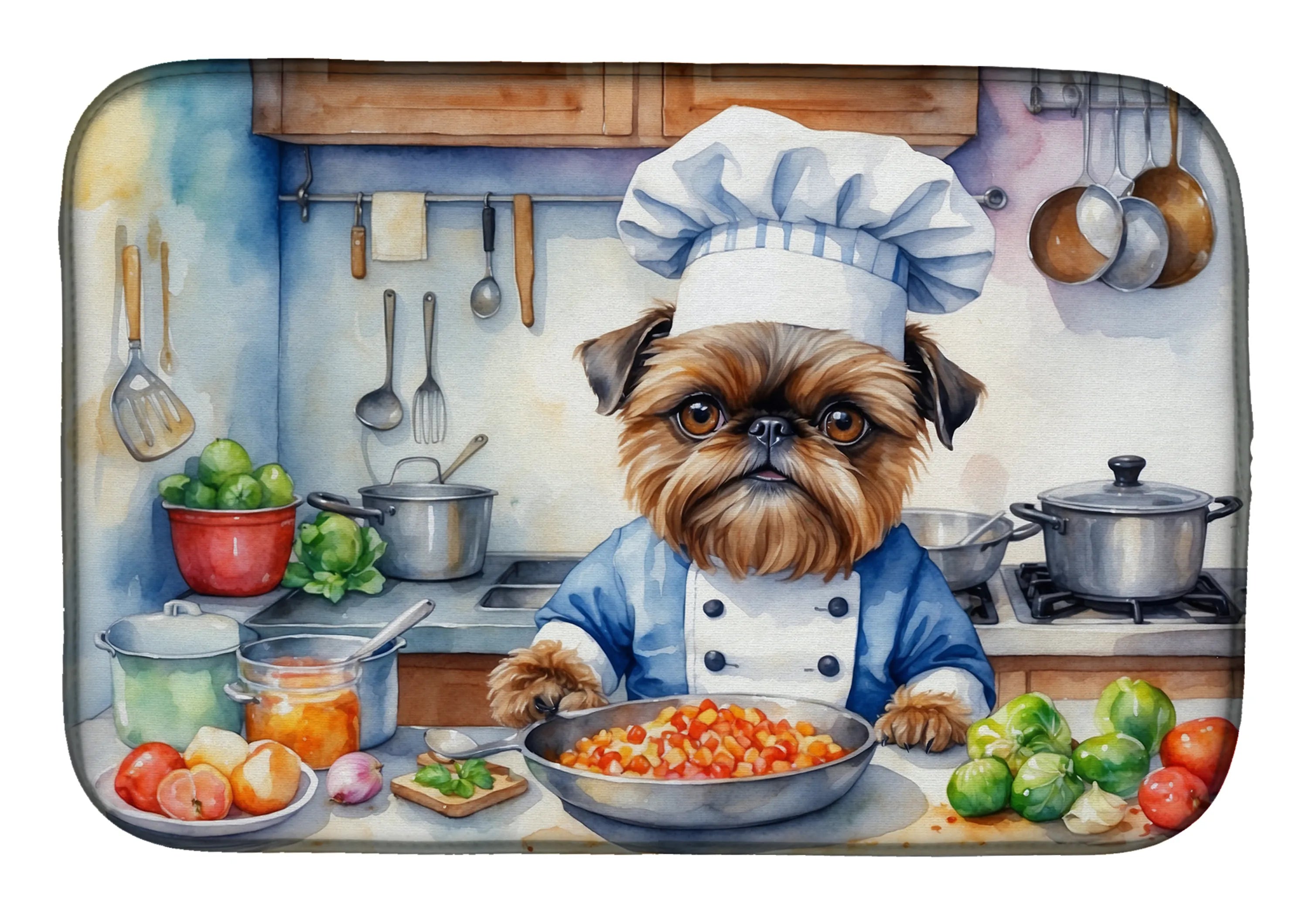 The Dog Chef Dish Drying Mat - Size: 14  X 21" | Pack Of: 1 | Collection name: The dog chef