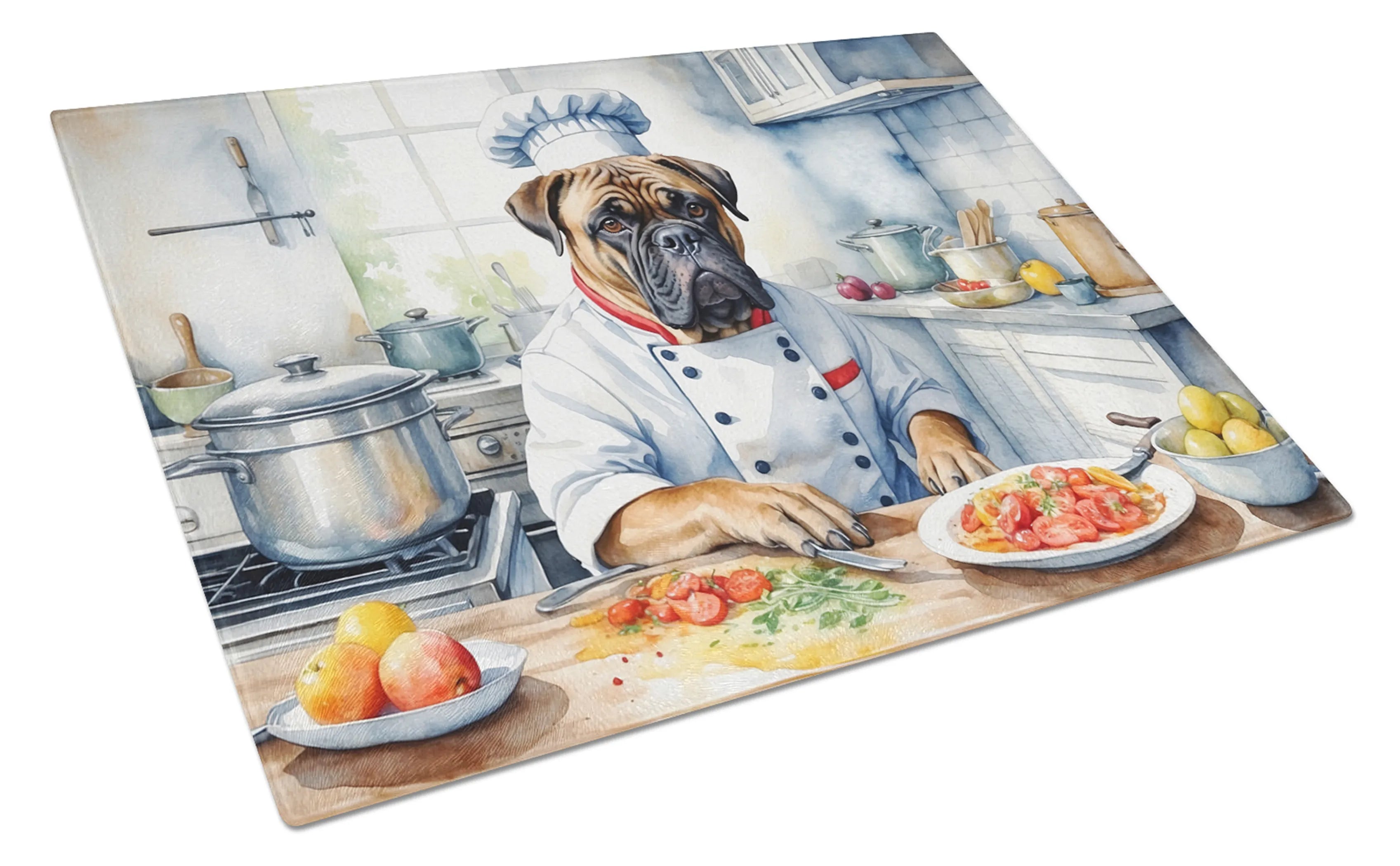 The Dog Chef Glass Cutting Board - Size: LARGE | Pack Of: 1 | Collection name: The dog chef