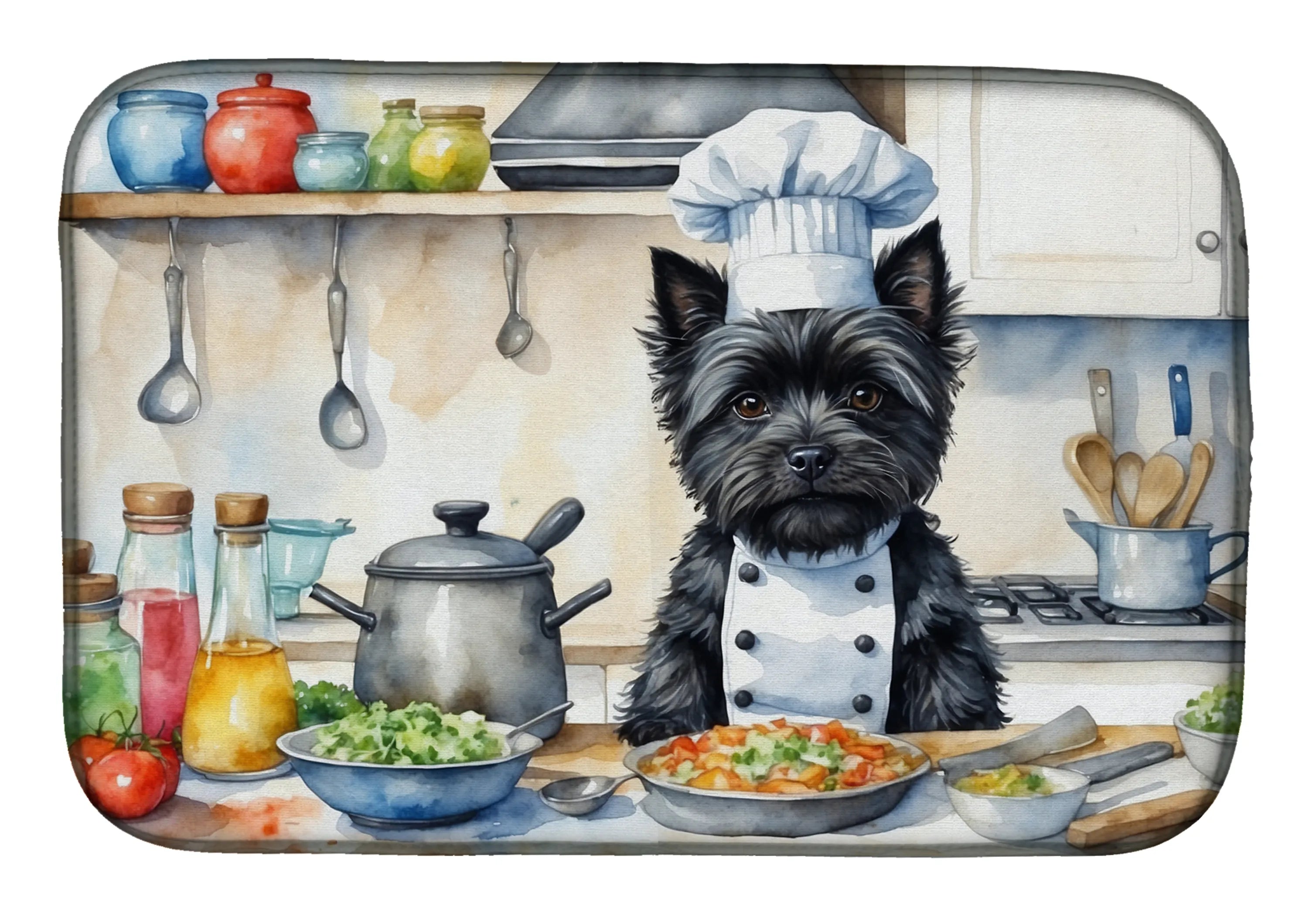 The Dog Chef Dish Drying Mat - Size: 14  X 21" | Pack Of: 1 | Collection name: The dog chef