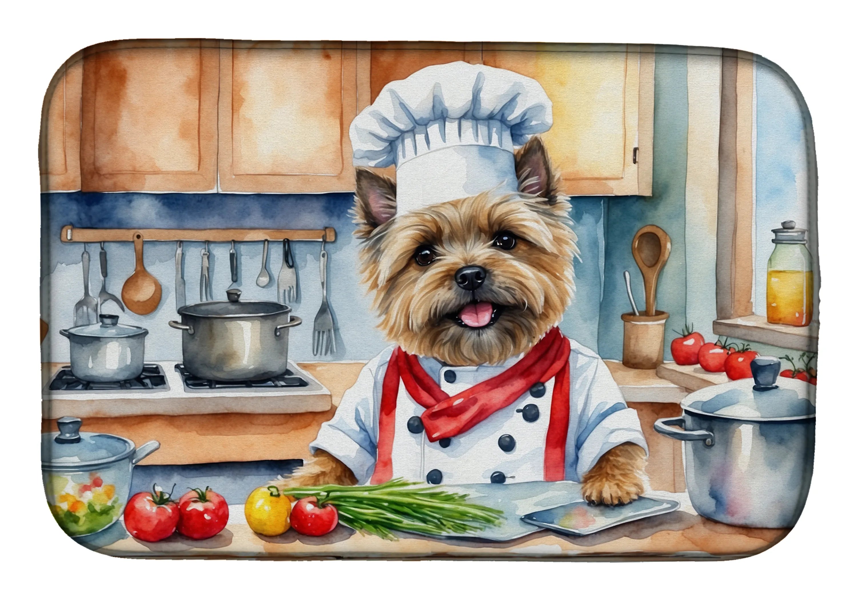The Dog Chef Dish Drying Mat - Size: 14  X 21" | Pack Of: 1 | Collection name: The dog chef