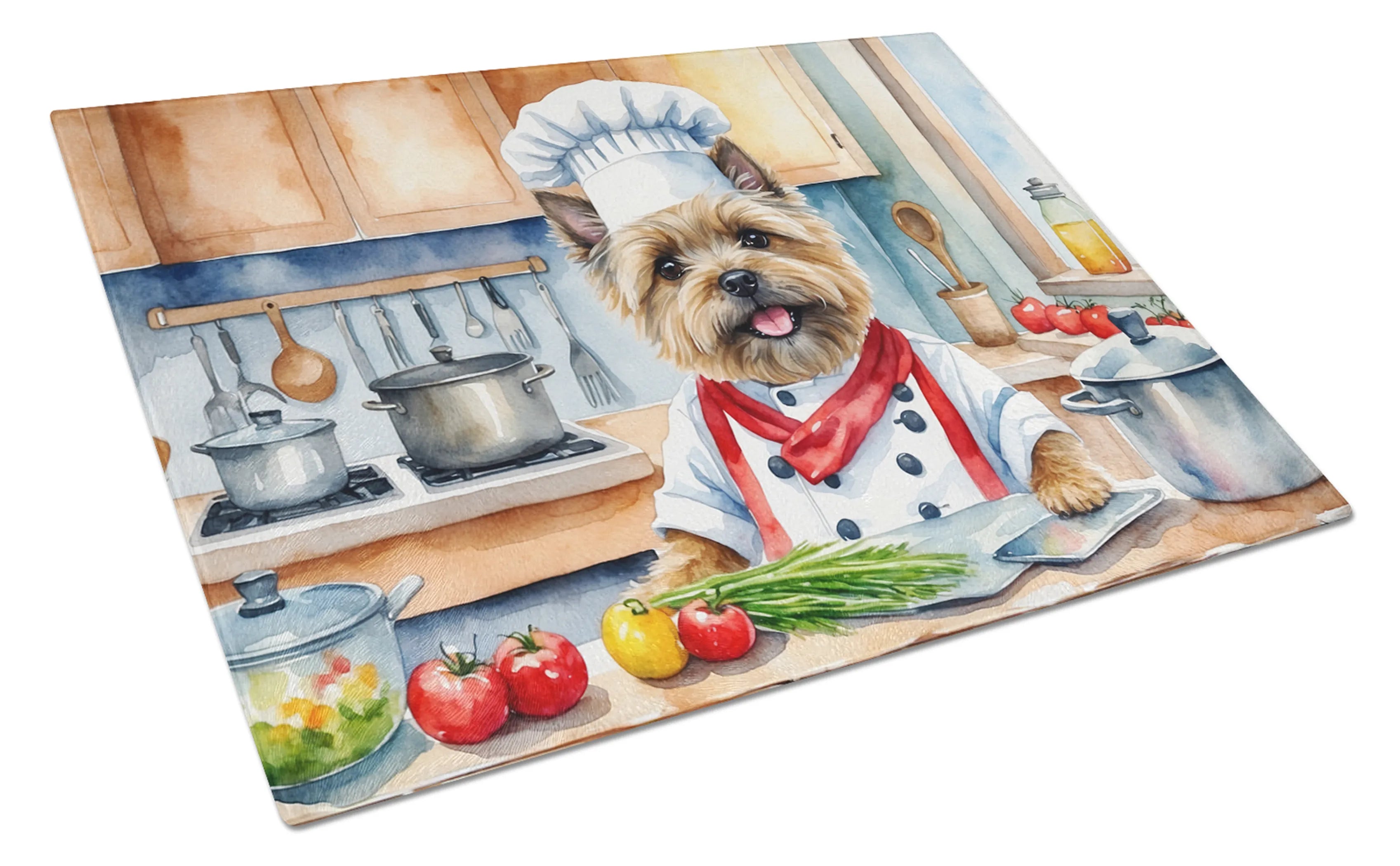 The Dog Chef Glass Cutting Board - Size: LARGE | Pack Of: 1 | Collection name: The dog chef
