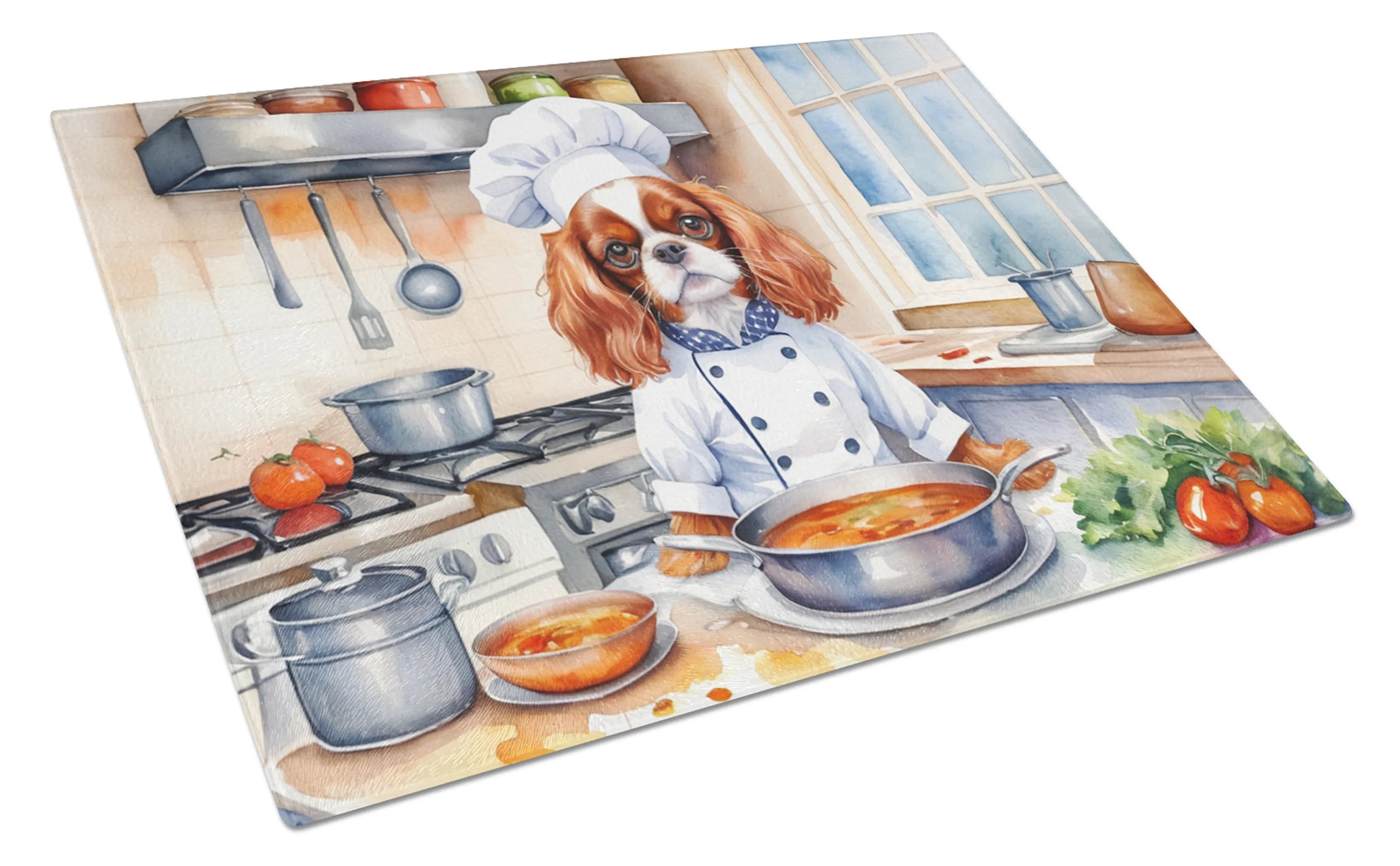 The Dog Chef Glass Cutting Board - Size: LARGE | Pack Of: 1 | Collection name: The dog chef