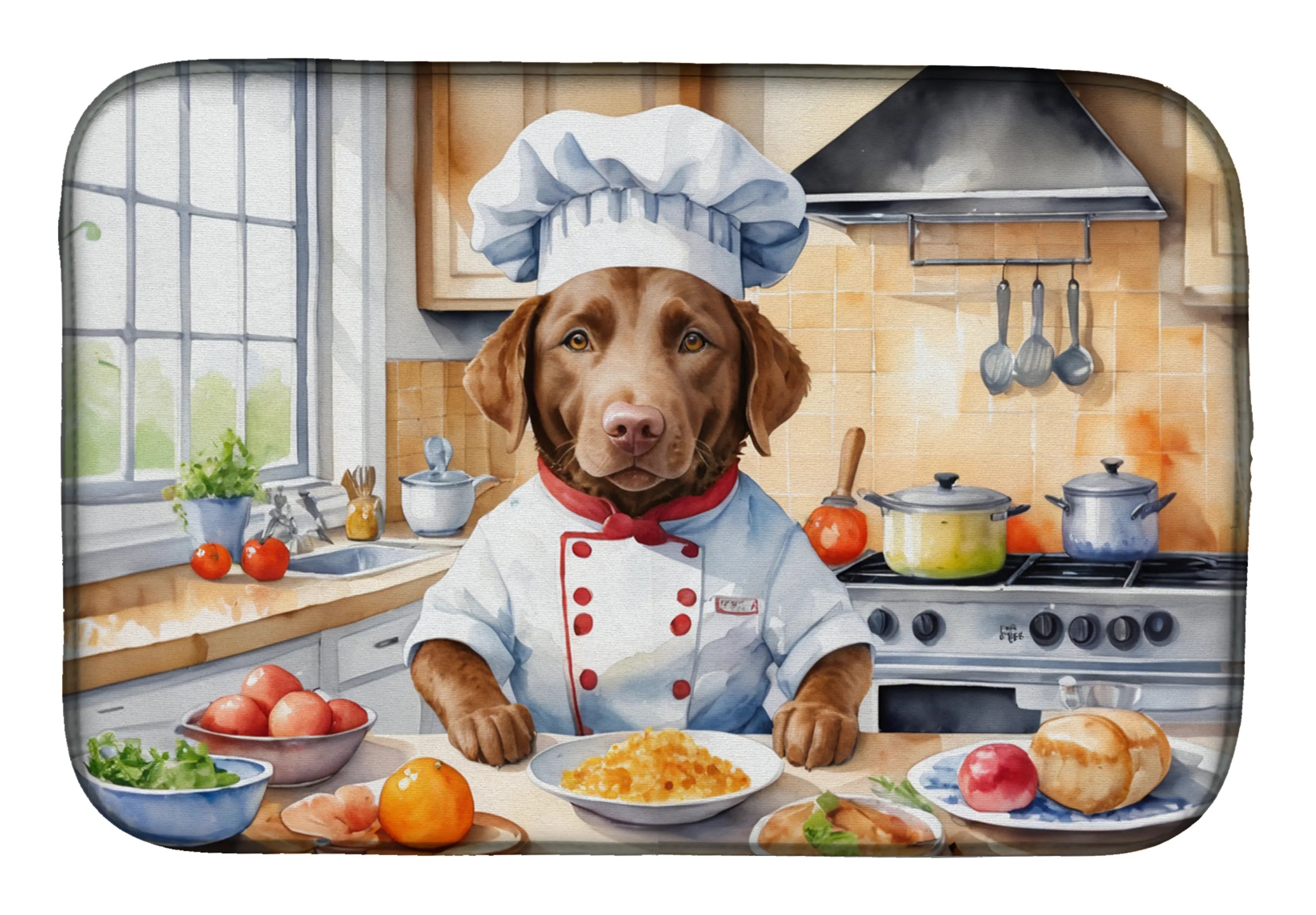 The Dog Chef Dish Drying Mat - Size: 14  X 21" | Pack Of: 1 | Collection name: The dog chef