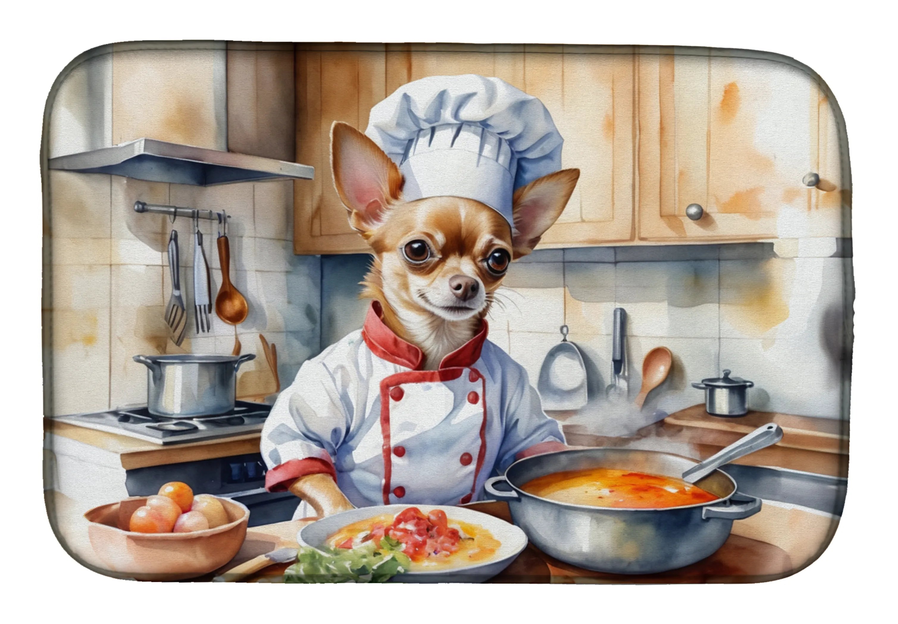 The Dog Chef Dish Drying Mat - Size: 14  X 21" | Pack Of: 1 | Collection name: The dog chef