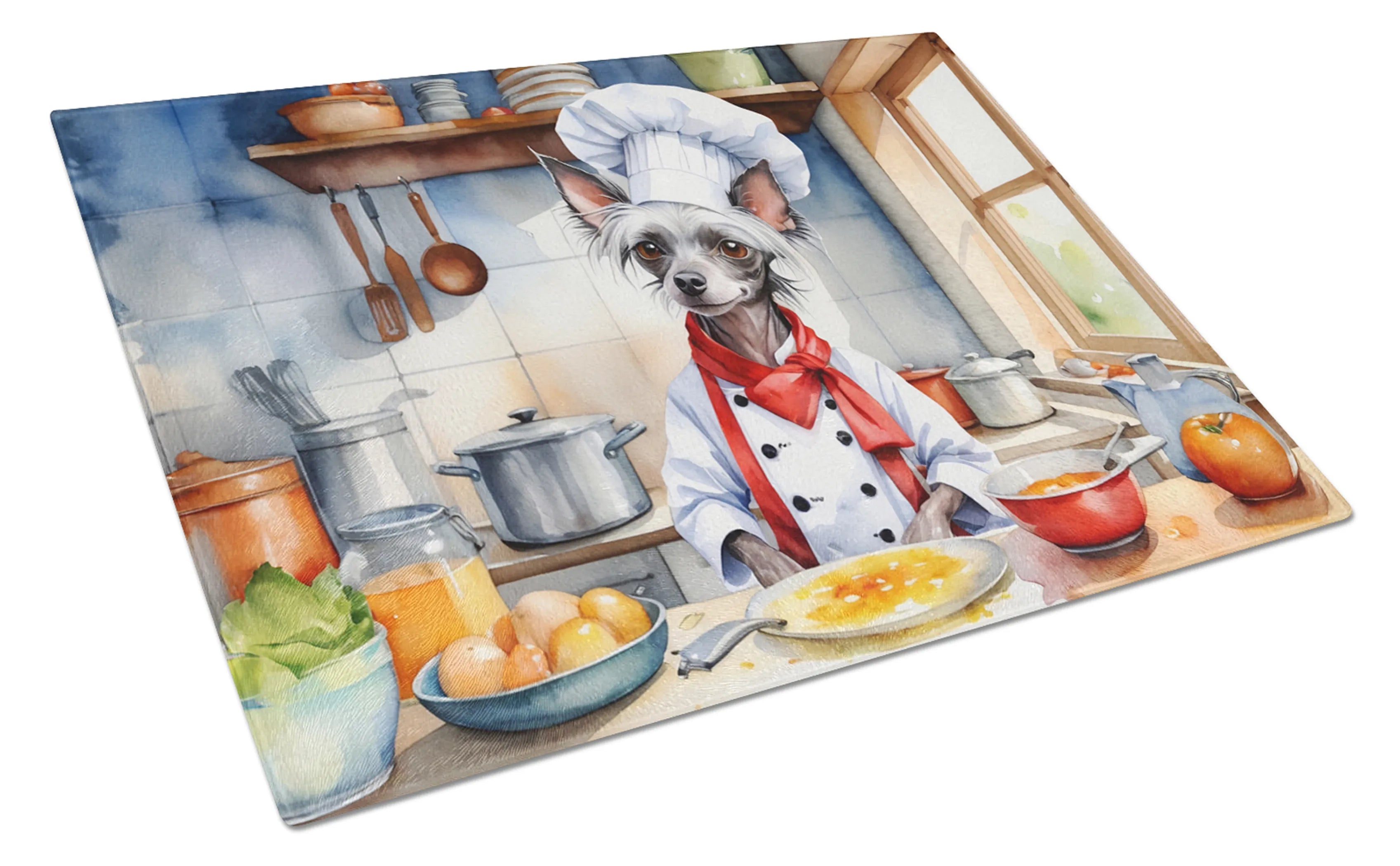 The Dog Chef Glass Cutting Board - Size: LARGE | Pack Of: 1 | Collection name: The dog chef