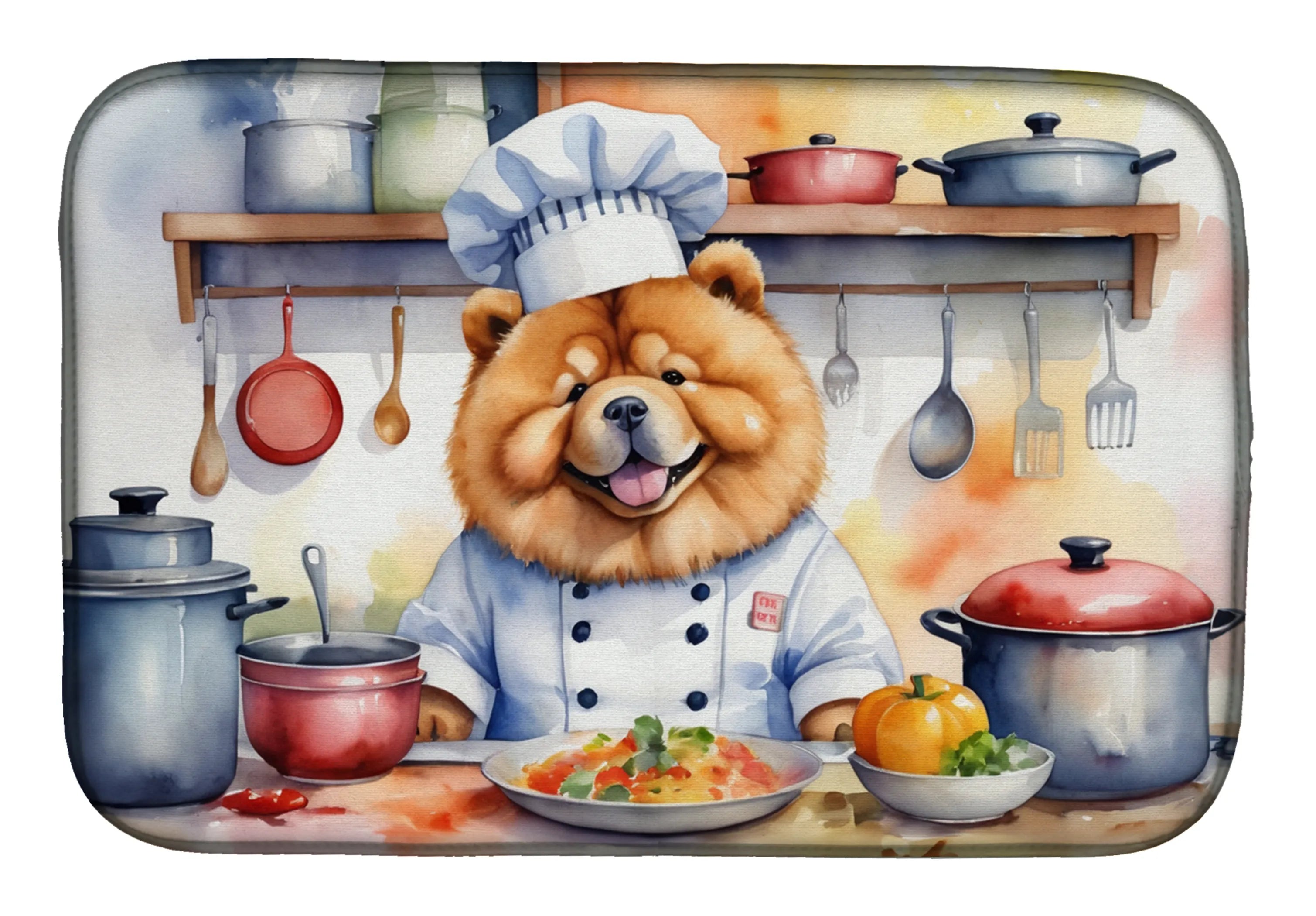 The Dog Chef Dish Drying Mat - Size: 14  X 21" | Pack Of: 1 | Collection name: The dog chef