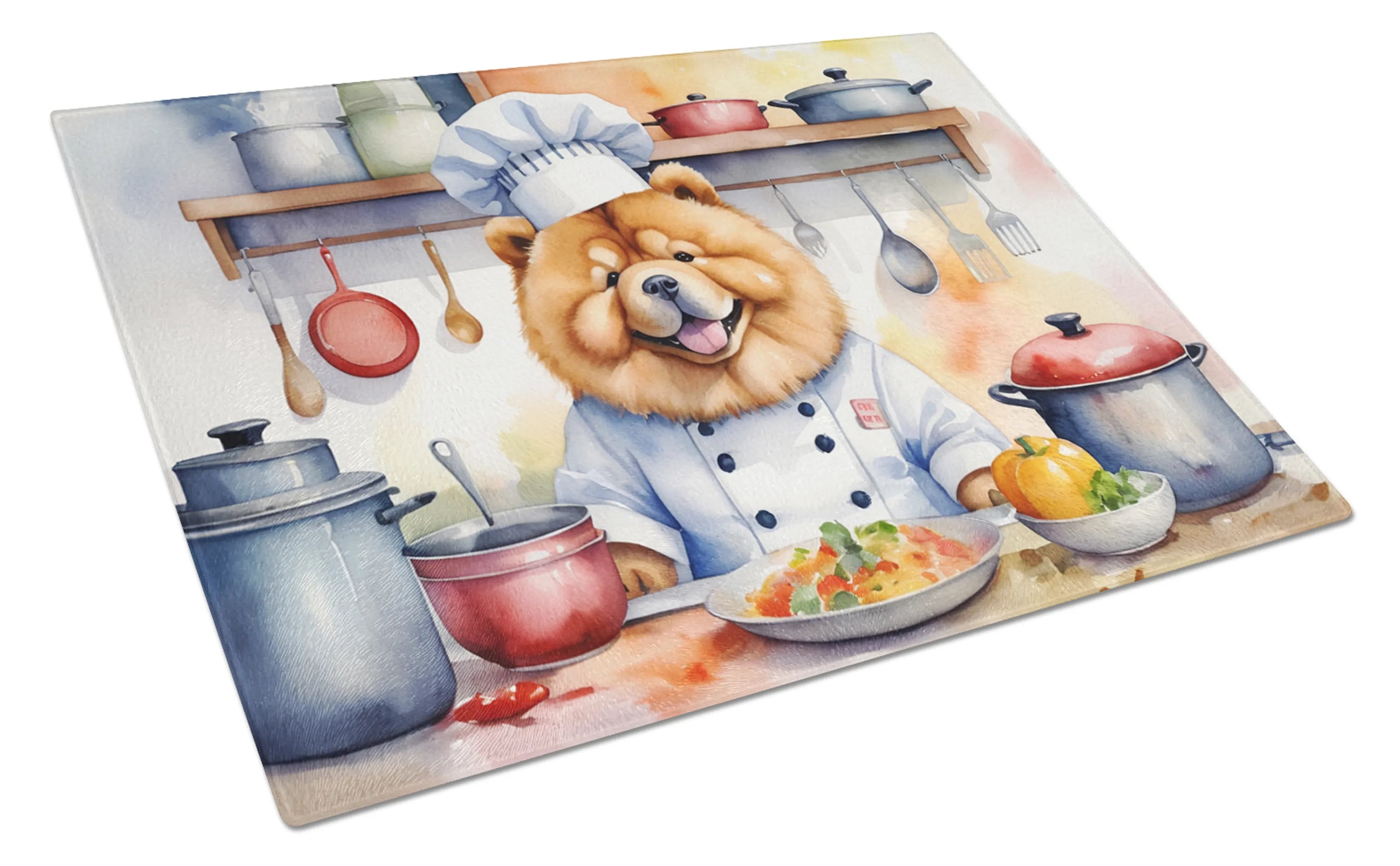 The Dog Chef Glass Cutting Board - Size: LARGE | Pack Of: 1 | Collection name: The dog chef
