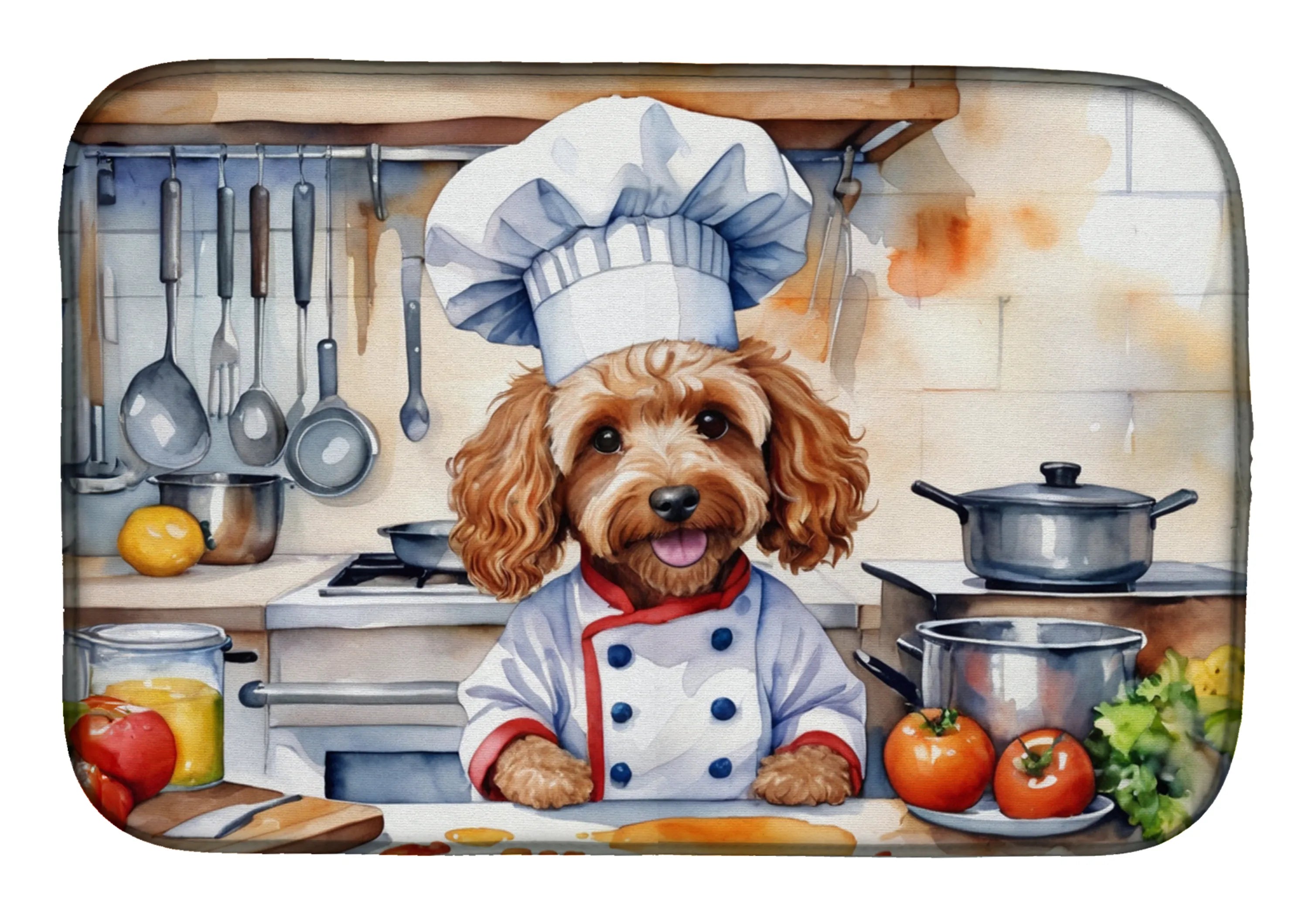 The Dog Chef Dish Drying Mat - Size: 14  X 21" | Pack Of: 1 | Collection name: The dog chef