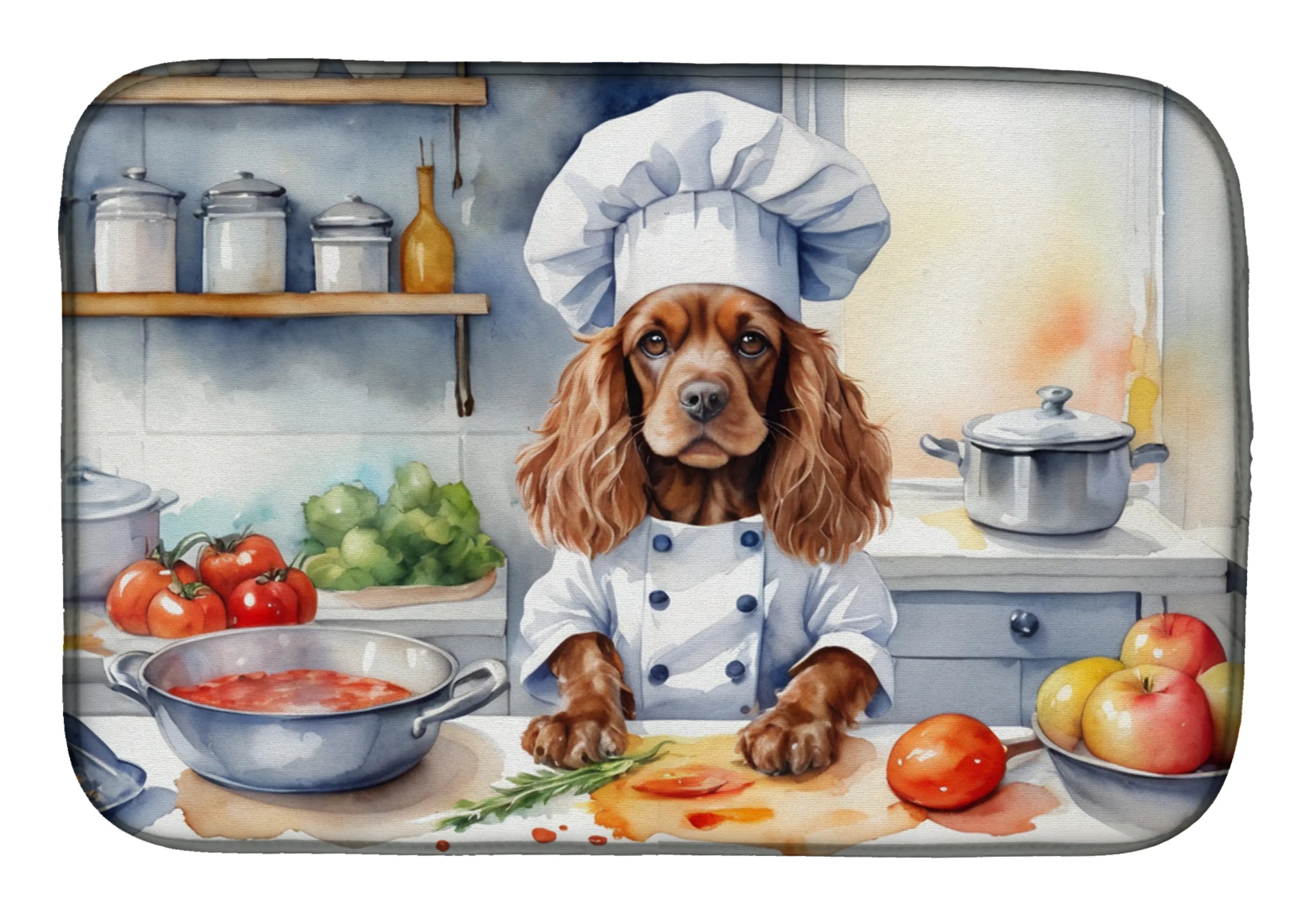 The Dog Chef Dish Drying Mat - Size: 14  X 21" | Pack Of: 1 | Collection name: The dog chef