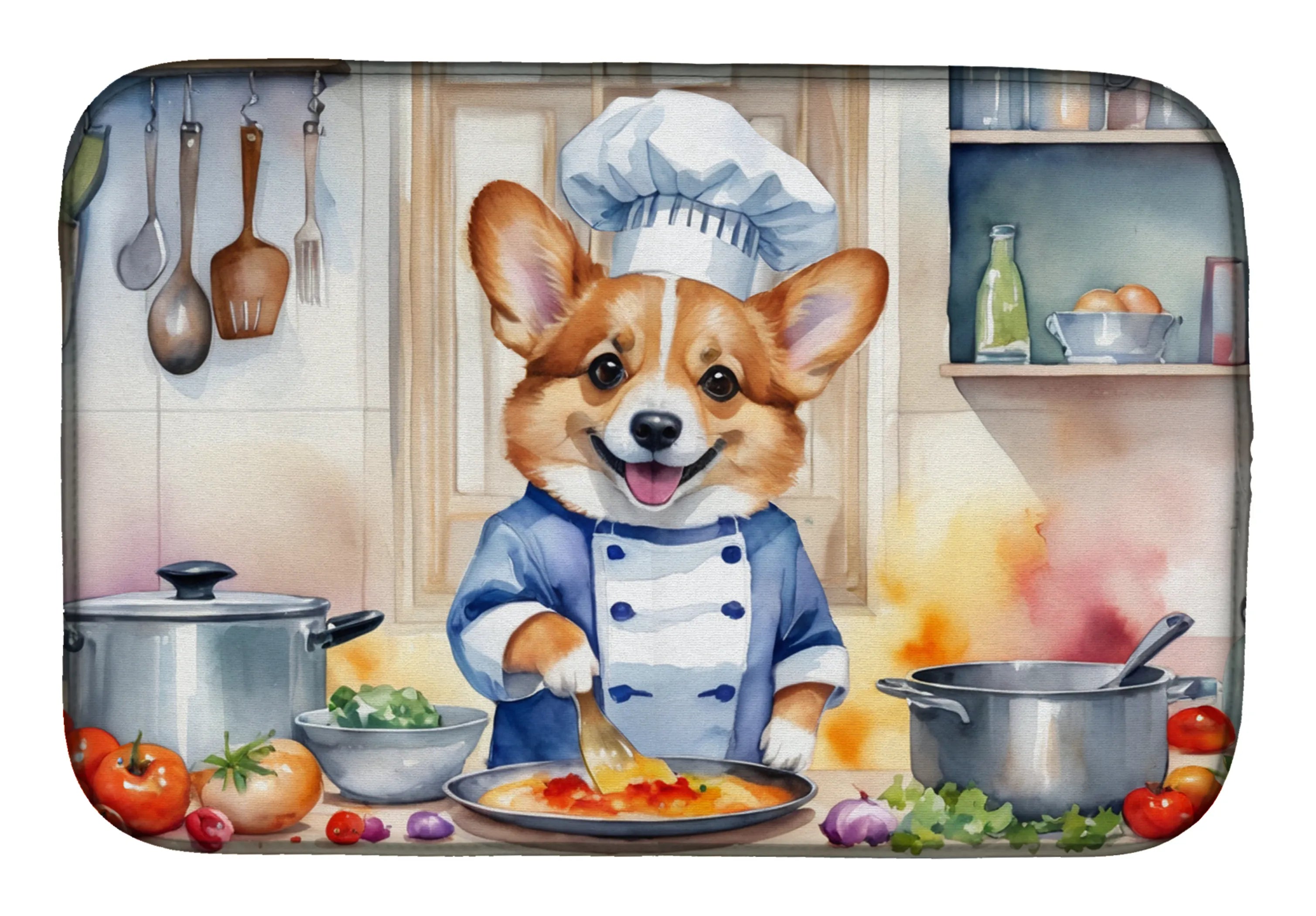 The Dog Chef Dish Drying Mat - Size: 14  X 21" | Pack Of: 1 | Collection name: The dog chef